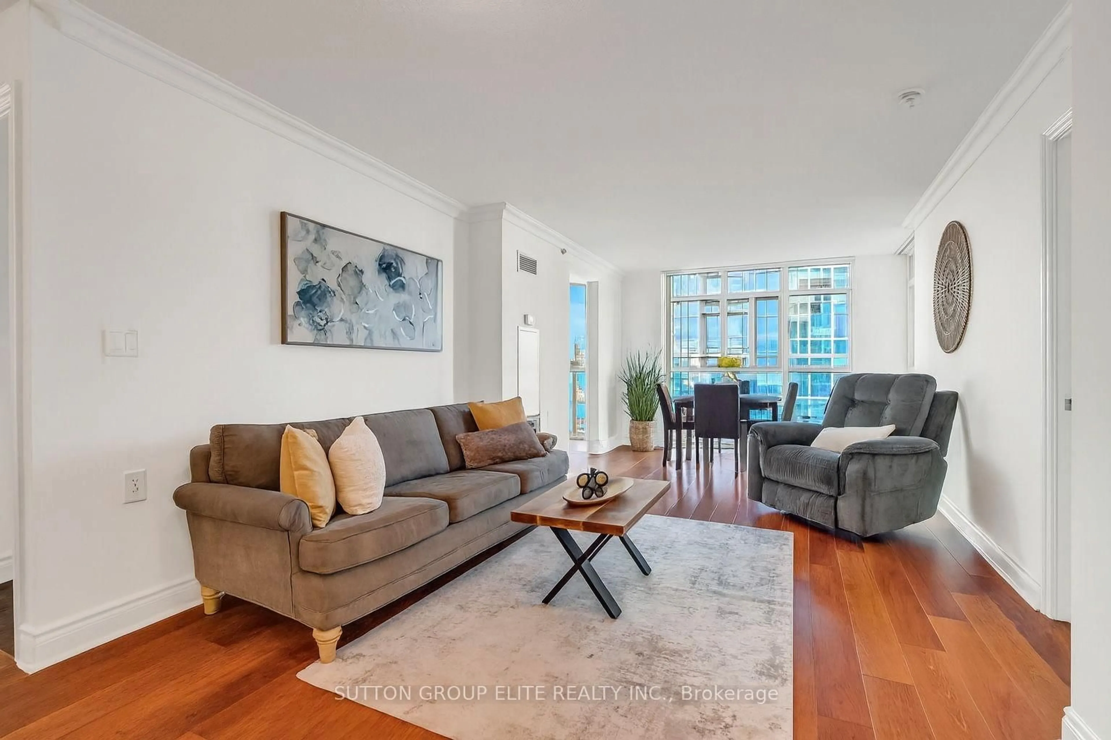 Living room with furniture, unknown for 3 Marine Parade Dr #401, Toronto Ontario M8V 3Z5
