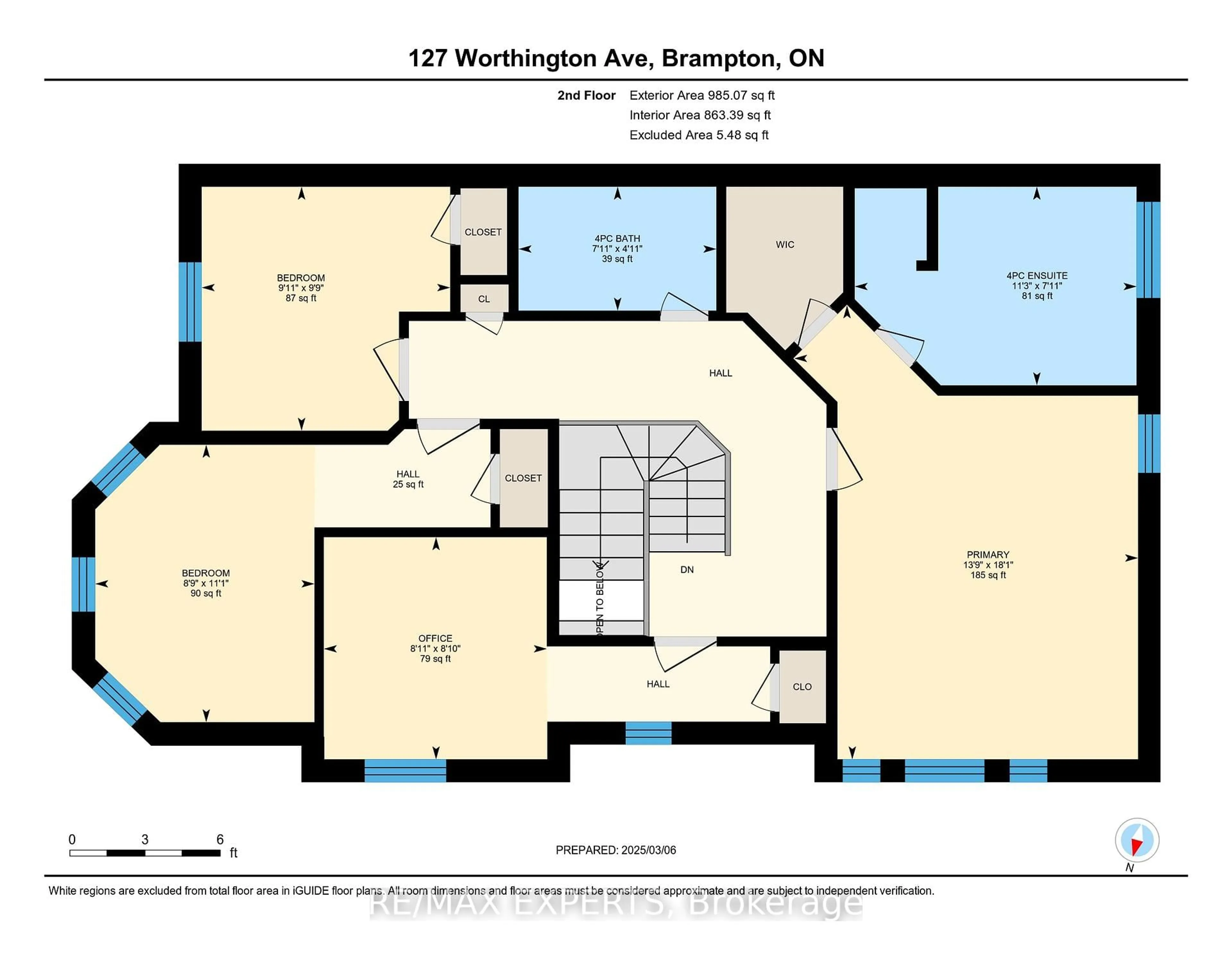 Floor plan for 127 Worthington Ave, Brampton Ontario L7A 3H3