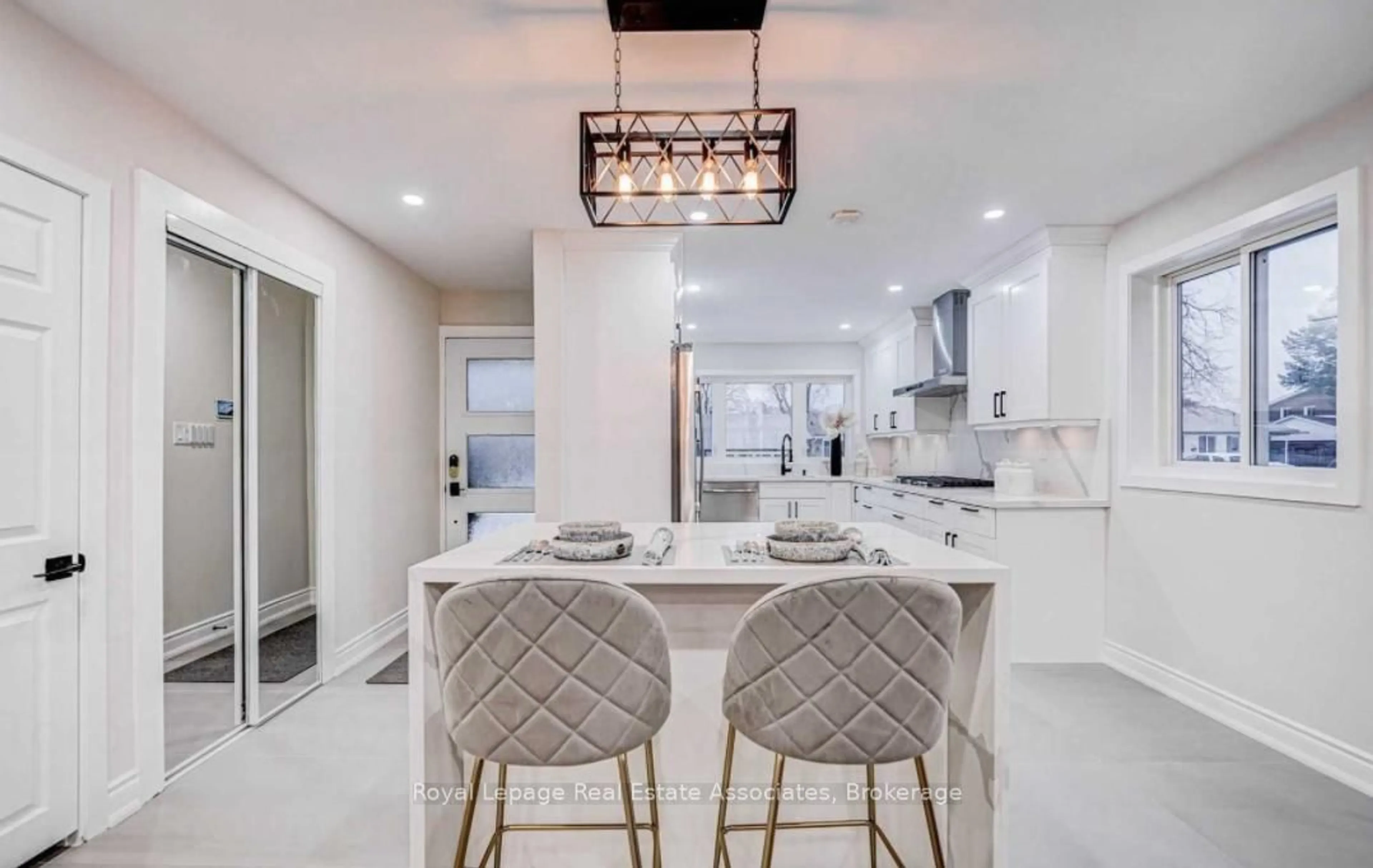 Contemporary kitchen, ceramic/tile floor for 21 Davistow Cres, Toronto Ontario M9V 3E8