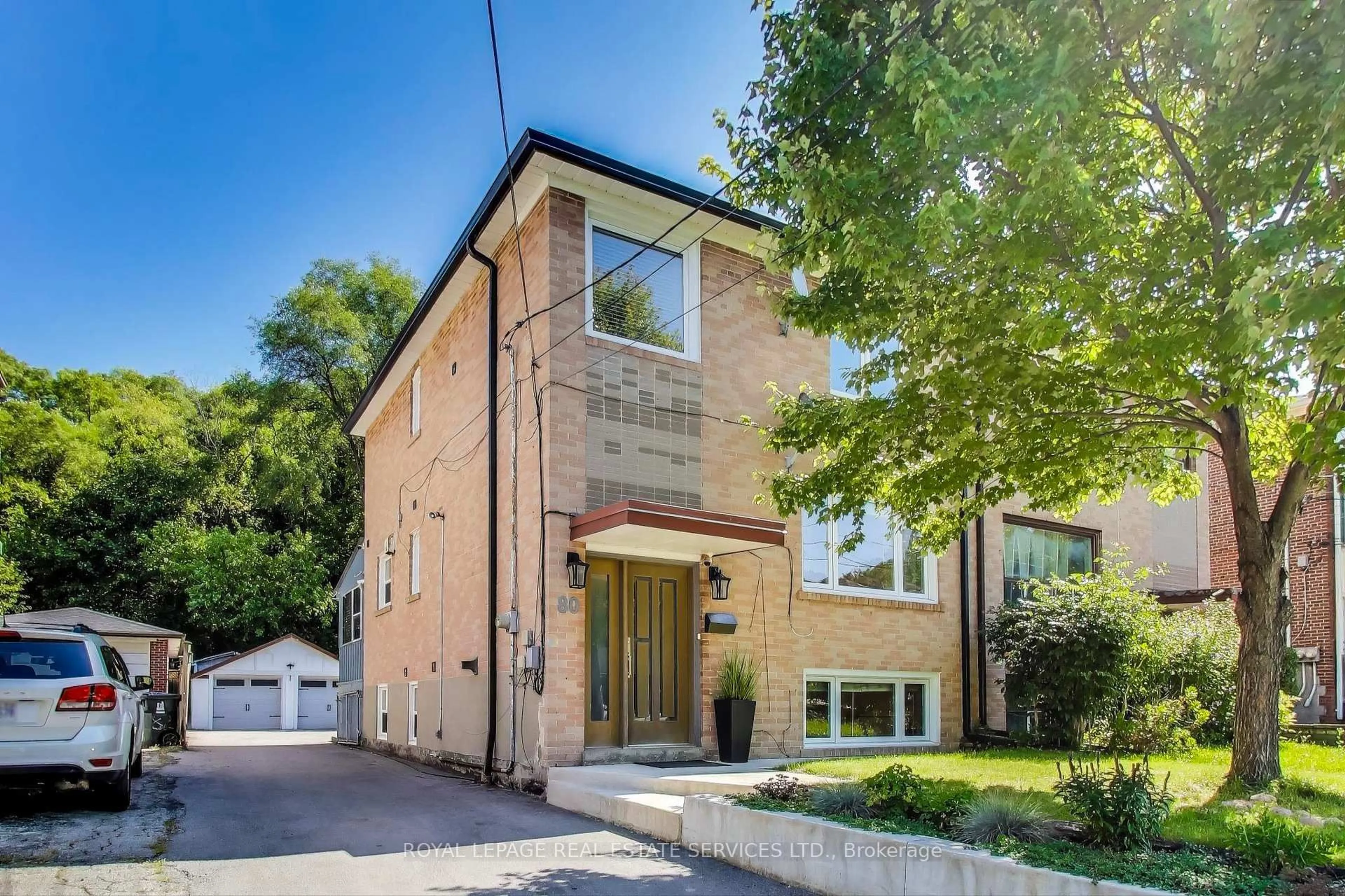 Home with brick exterior material, street for 80 Edinborough Crt, Toronto Ontario M6N 2E8