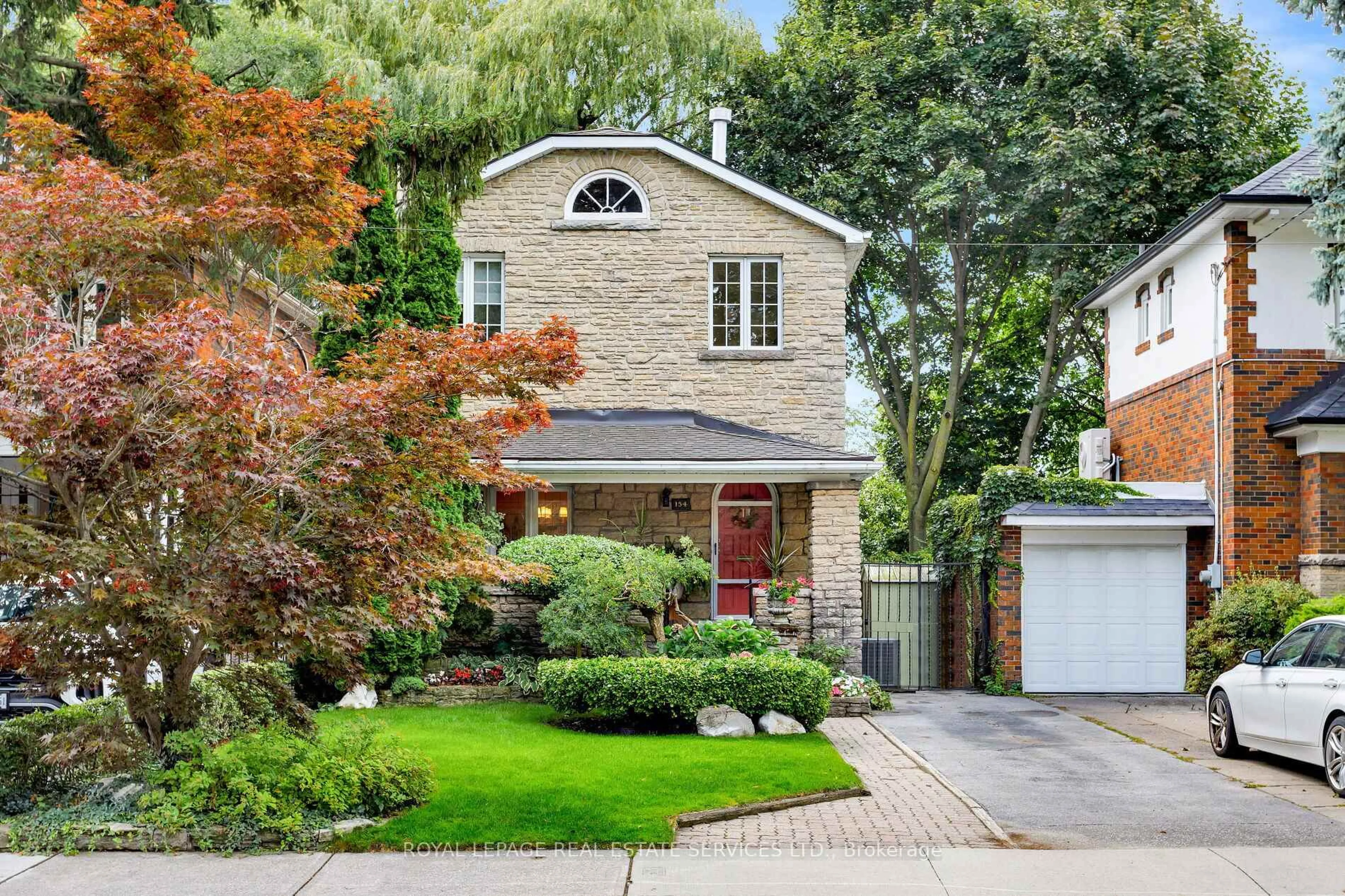 Home with brick exterior material, street for 154 Humbercrest Blvd, Toronto Ontario M6S 4L3