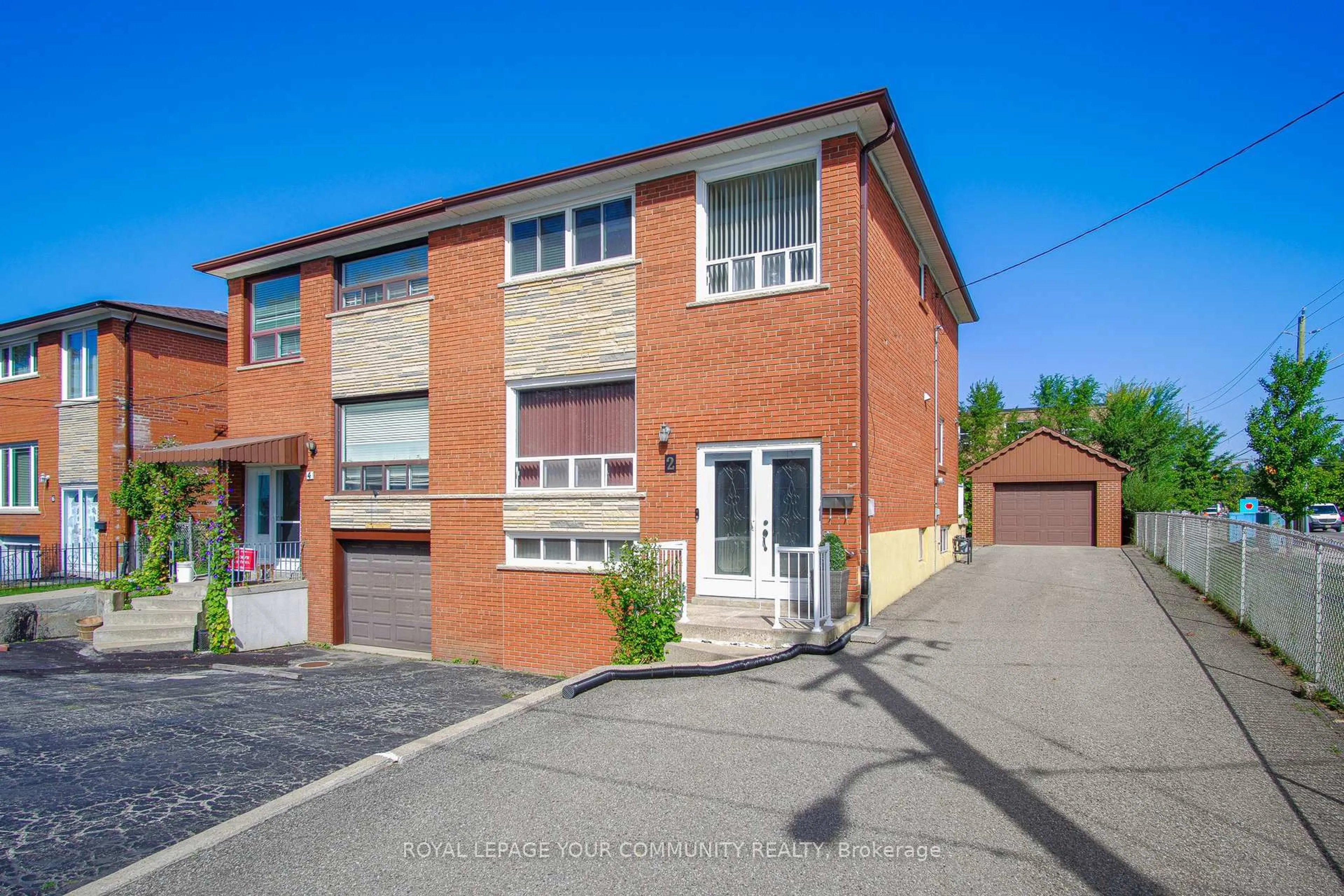 Home with brick exterior material, street for 2 Maryport Ave, Toronto Ontario M3M 2V9