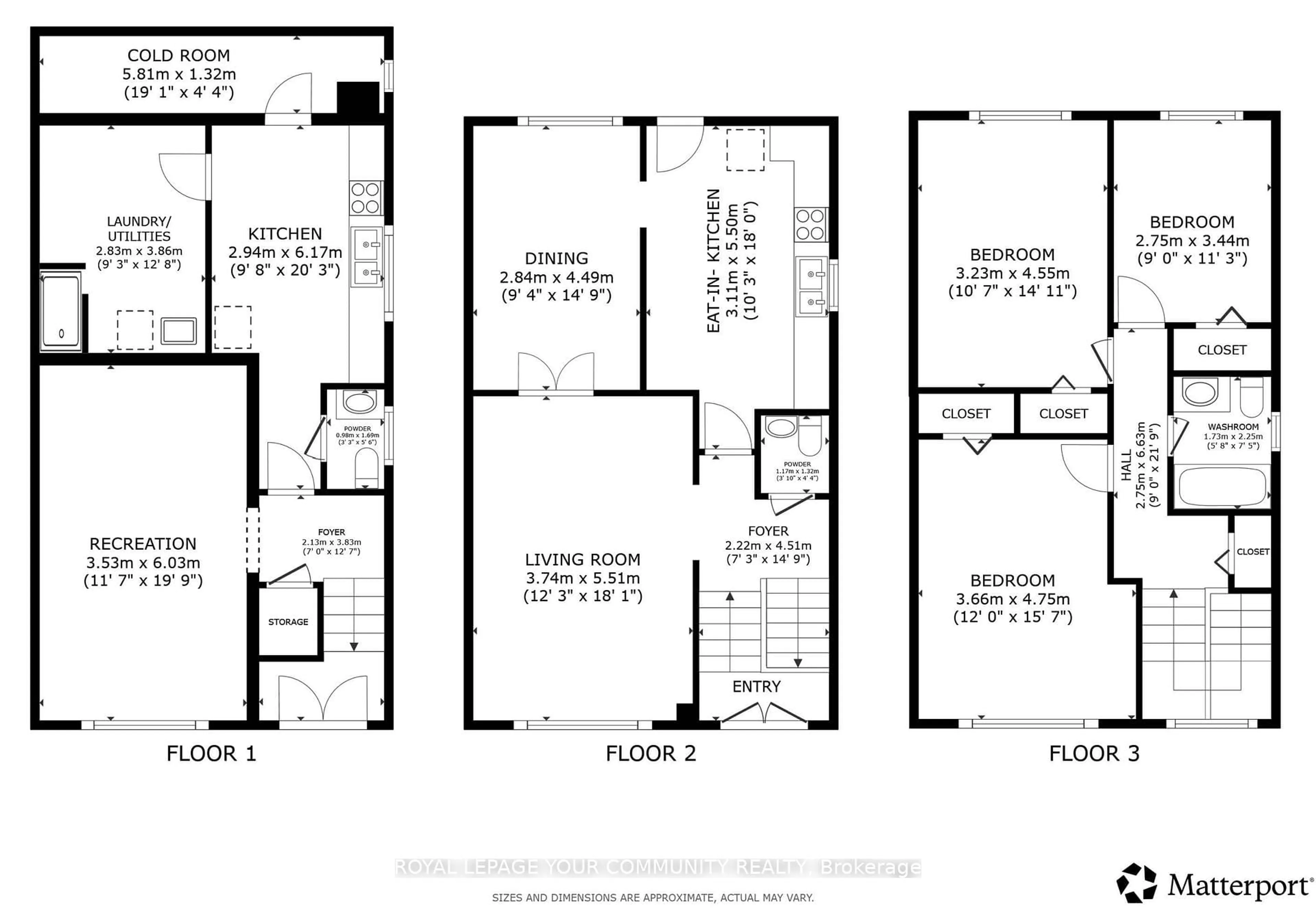 Floor plan for 2 Maryport Ave, Toronto Ontario M3M 2V9