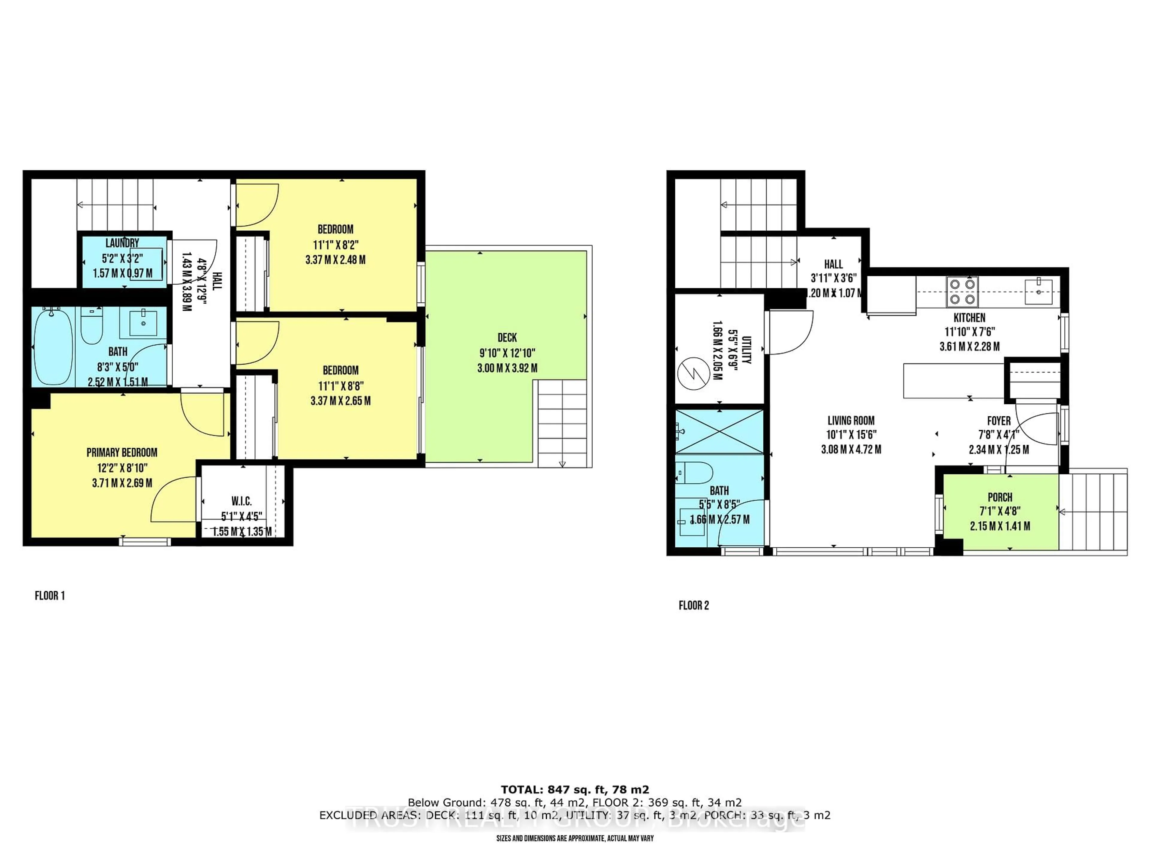 Floor plan for 1808 St. Clair Ave #1104, Toronto Ontario M6N 0C1