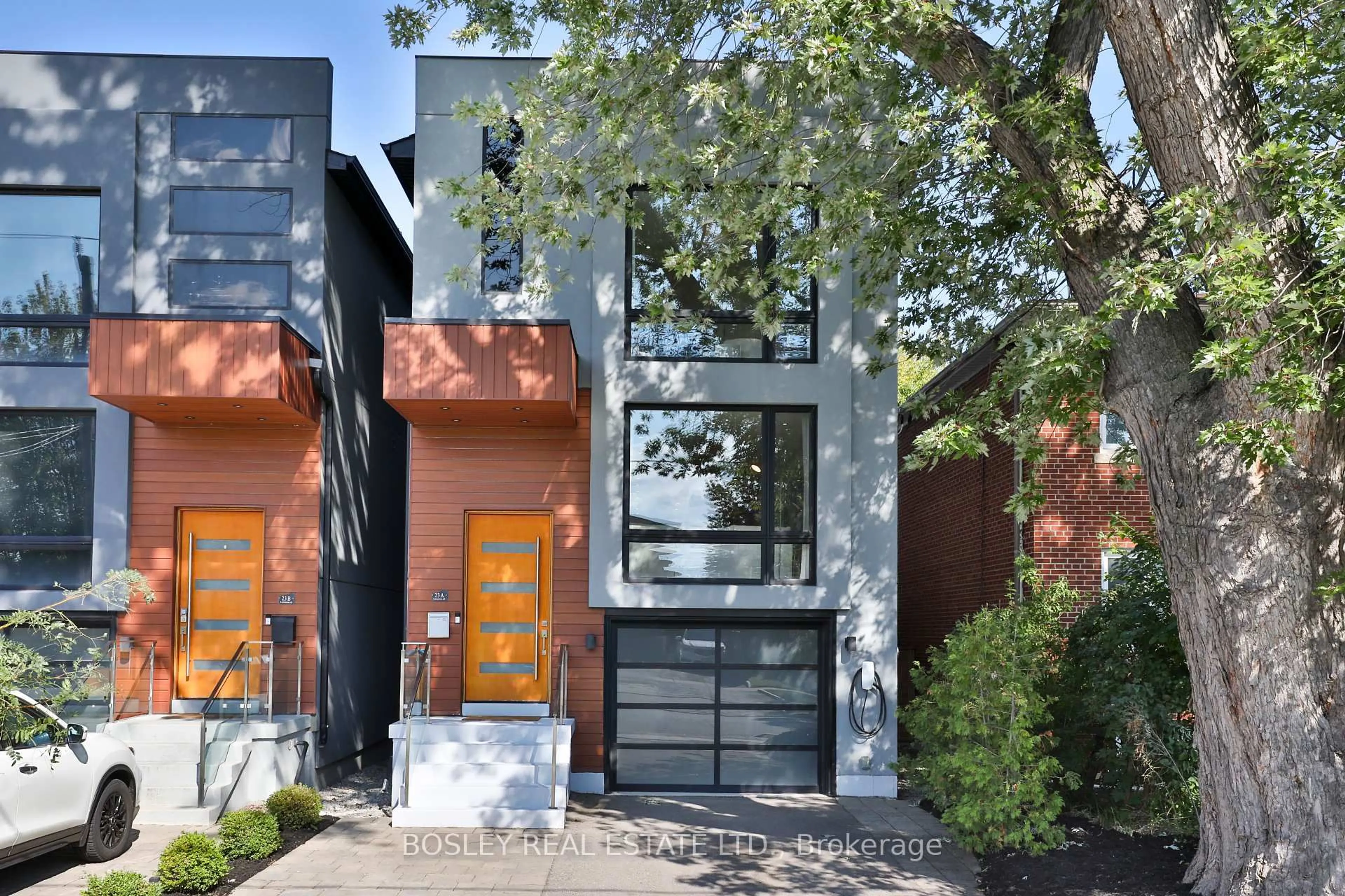Home with brick exterior material, street for 23A Lunness Rd, Toronto Ontario M8W 4M2