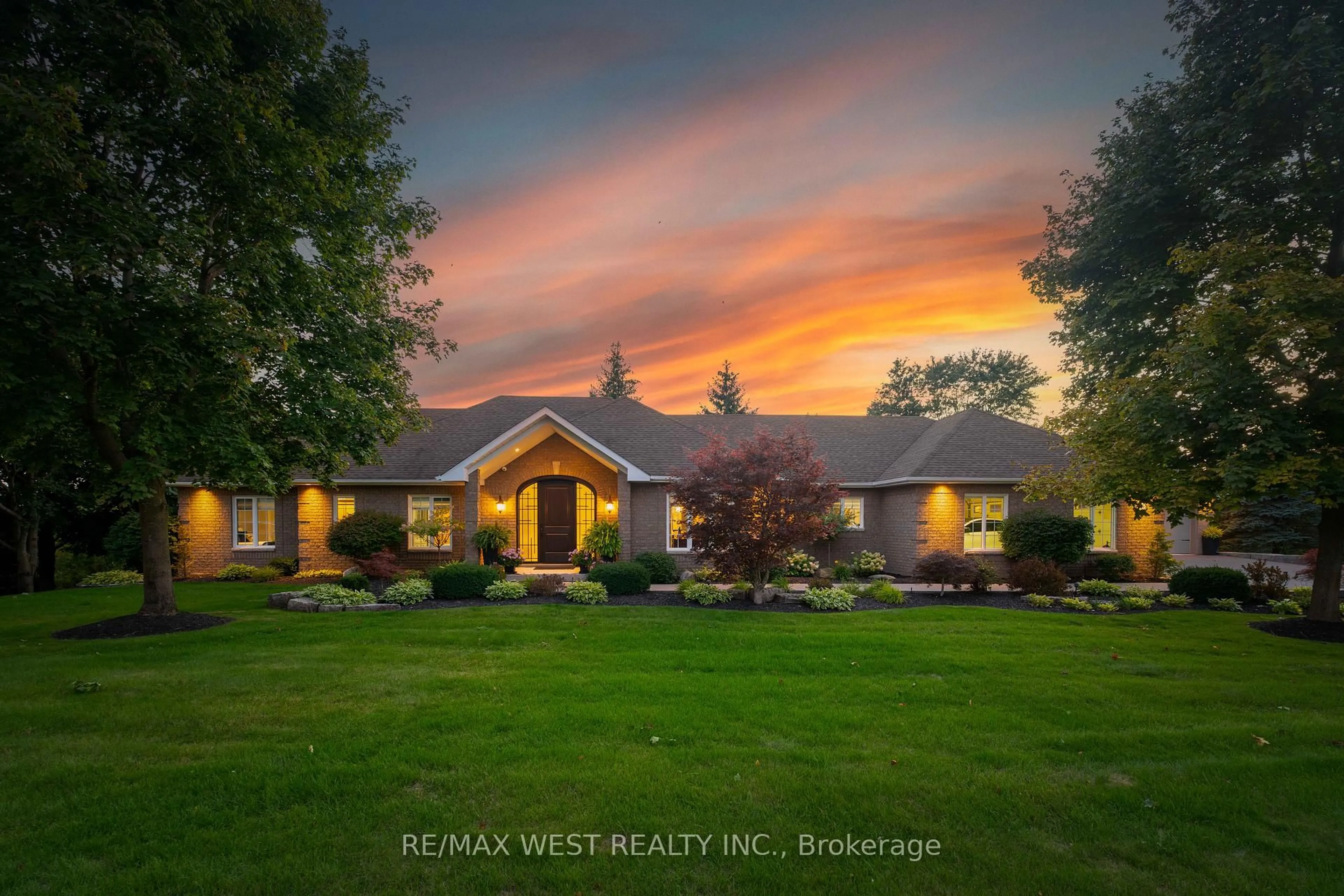 A pic from outside/outdoor area/front of a property/back of a property/a pic from drone, water/lake/river/ocean view for 49 Mccauley Dr, Caledon Ontario L7E 0B6