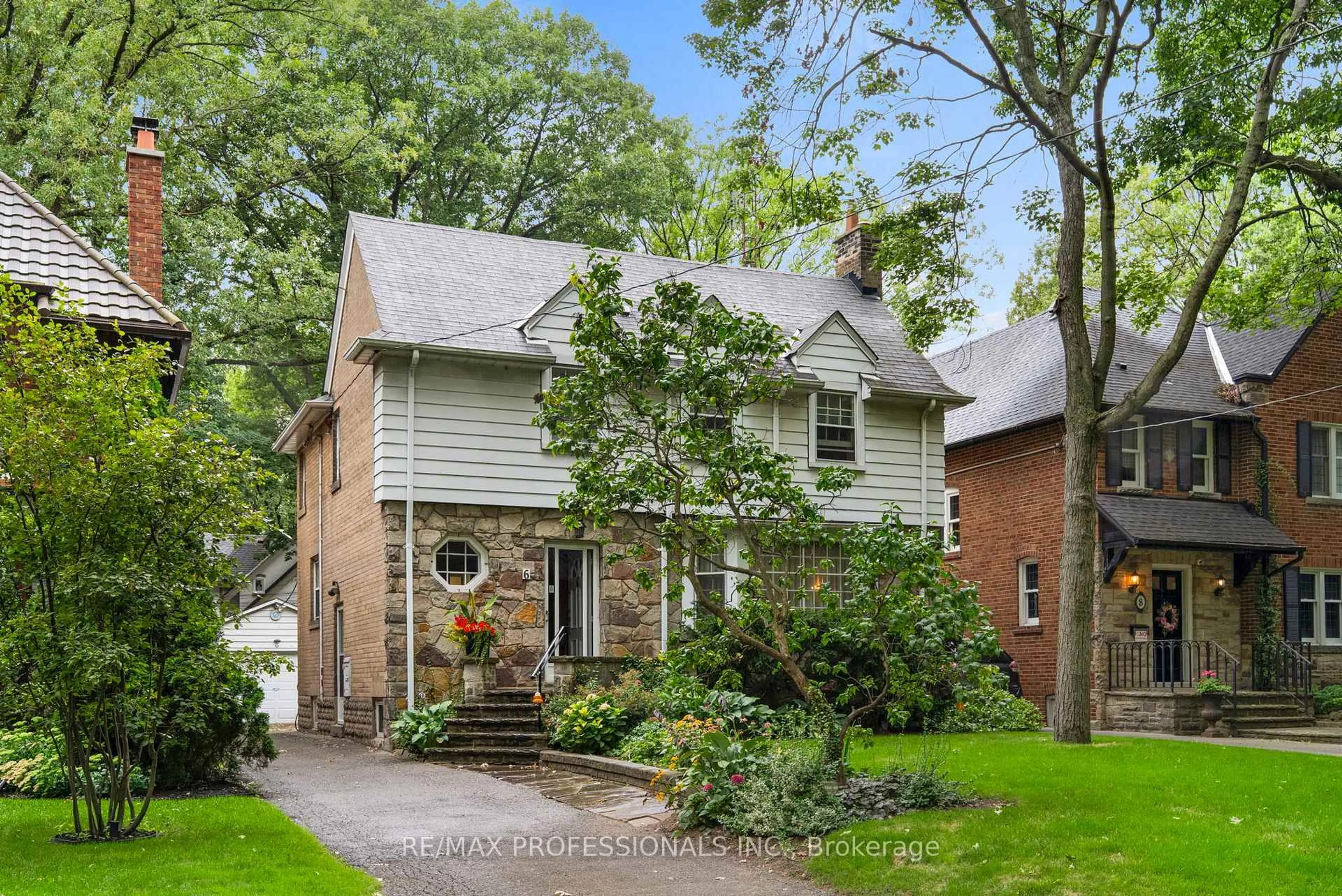 Home with brick exterior material, street for 6 Princeton Rd, Toronto Ontario M8X 2E2