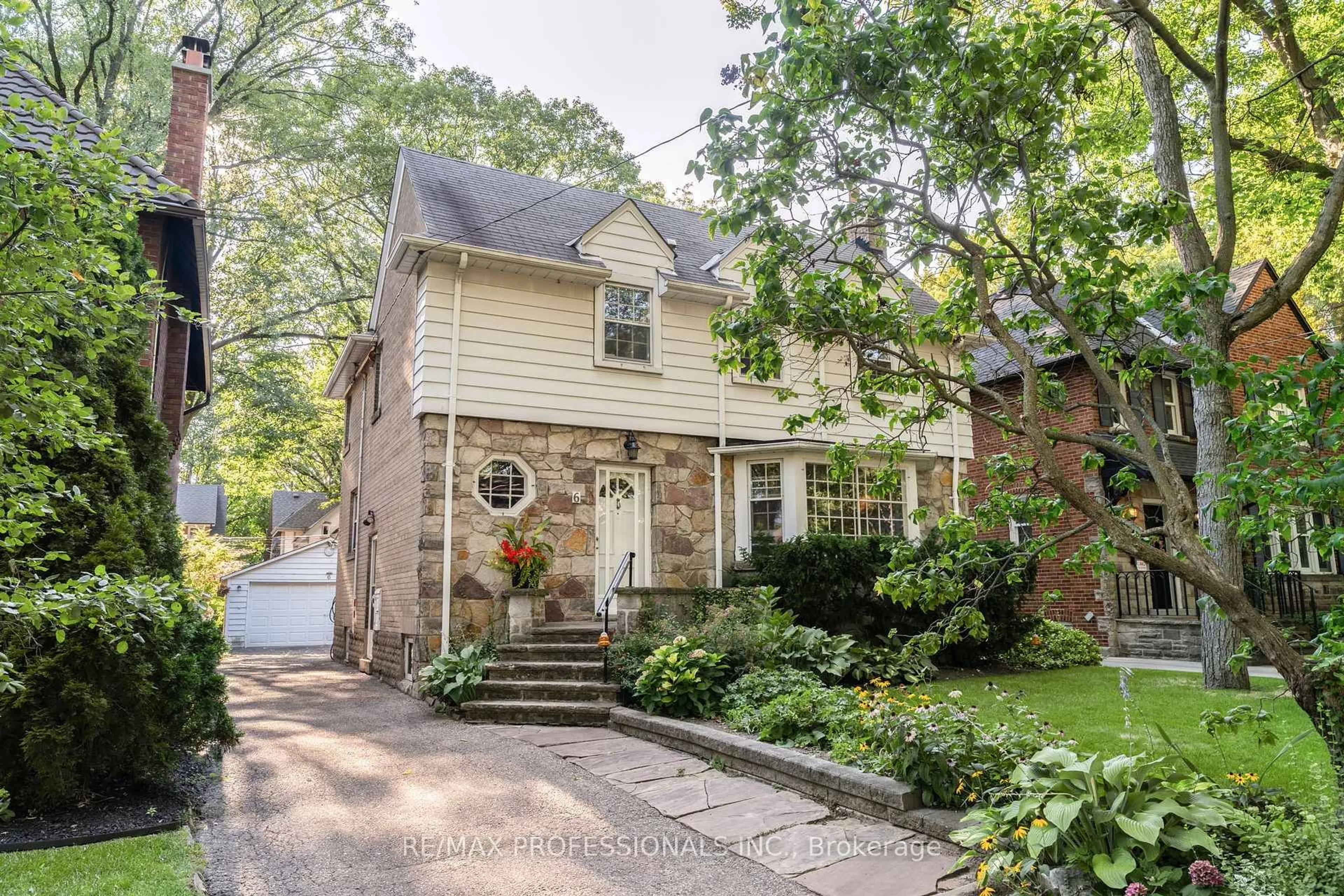 Home with brick exterior material, street for 6 Princeton Rd, Toronto Ontario M8X 2E2