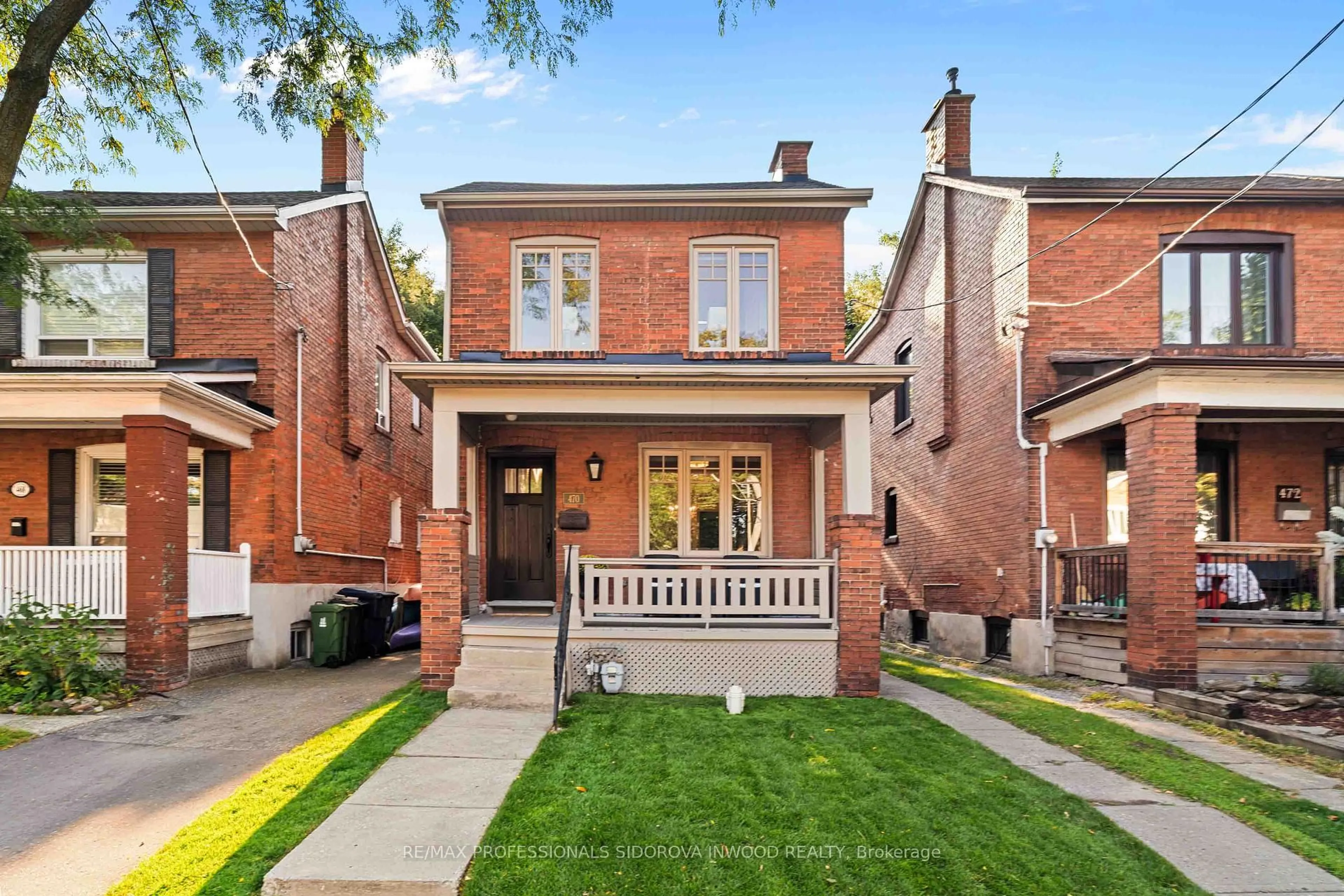 Home with brick exterior material, street for 470 Runnymede Rd, Toronto Ontario M6S 2Z2