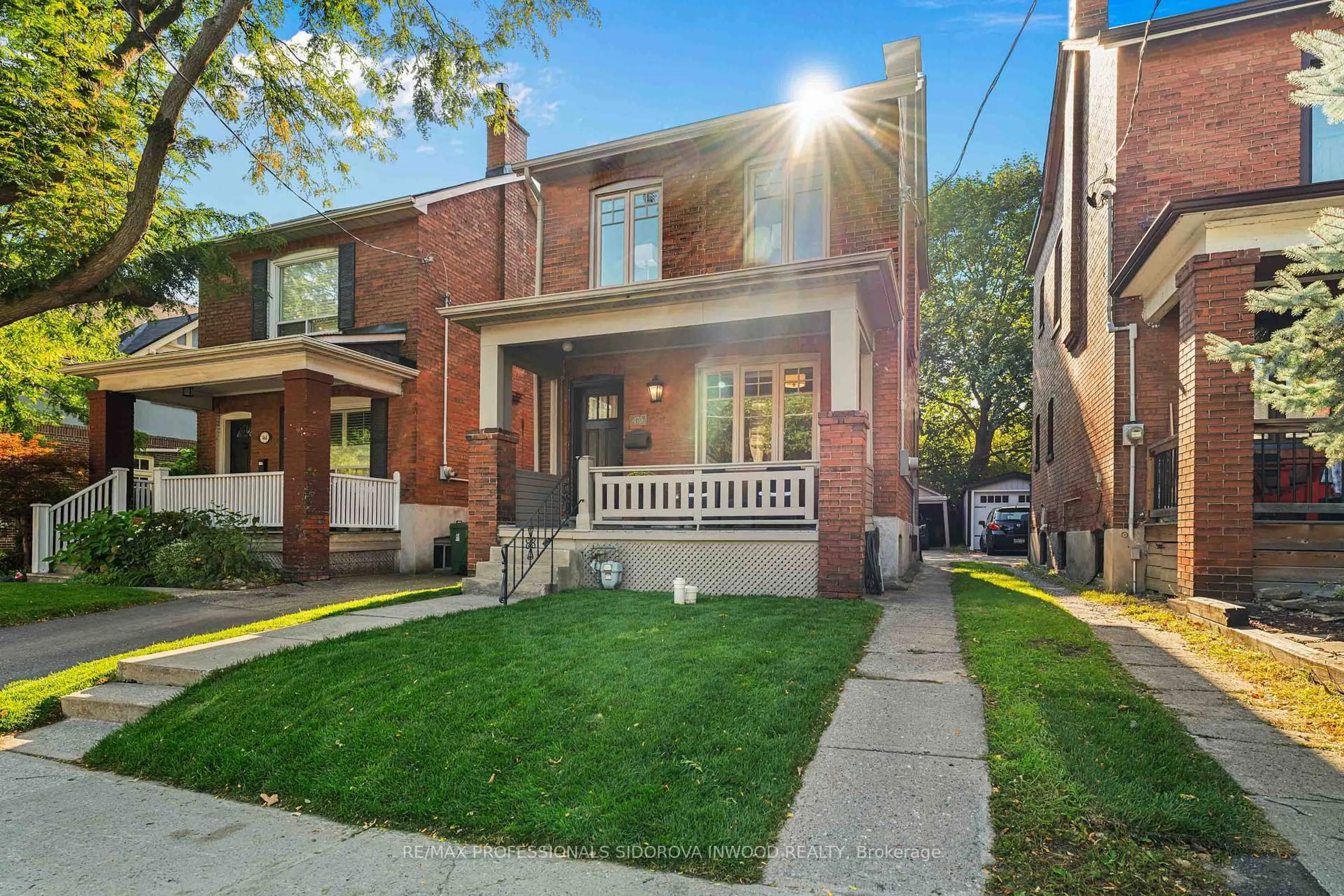 Home with brick exterior material, street for 470 Runnymede Rd, Toronto Ontario M6S 2Z2