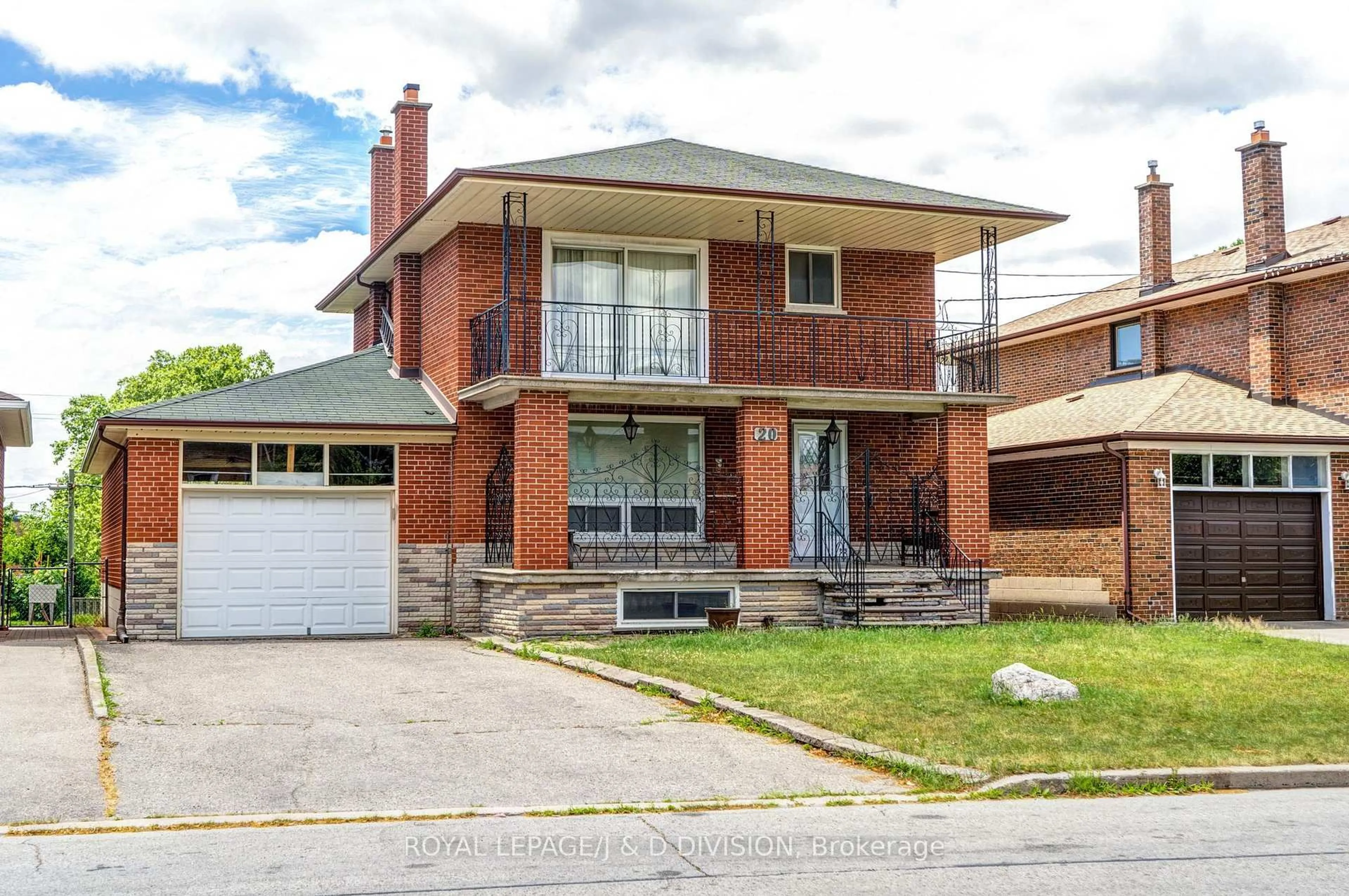Home with brick exterior material, street for 20 Macleod St, Toronto Ontario M6L 2M6