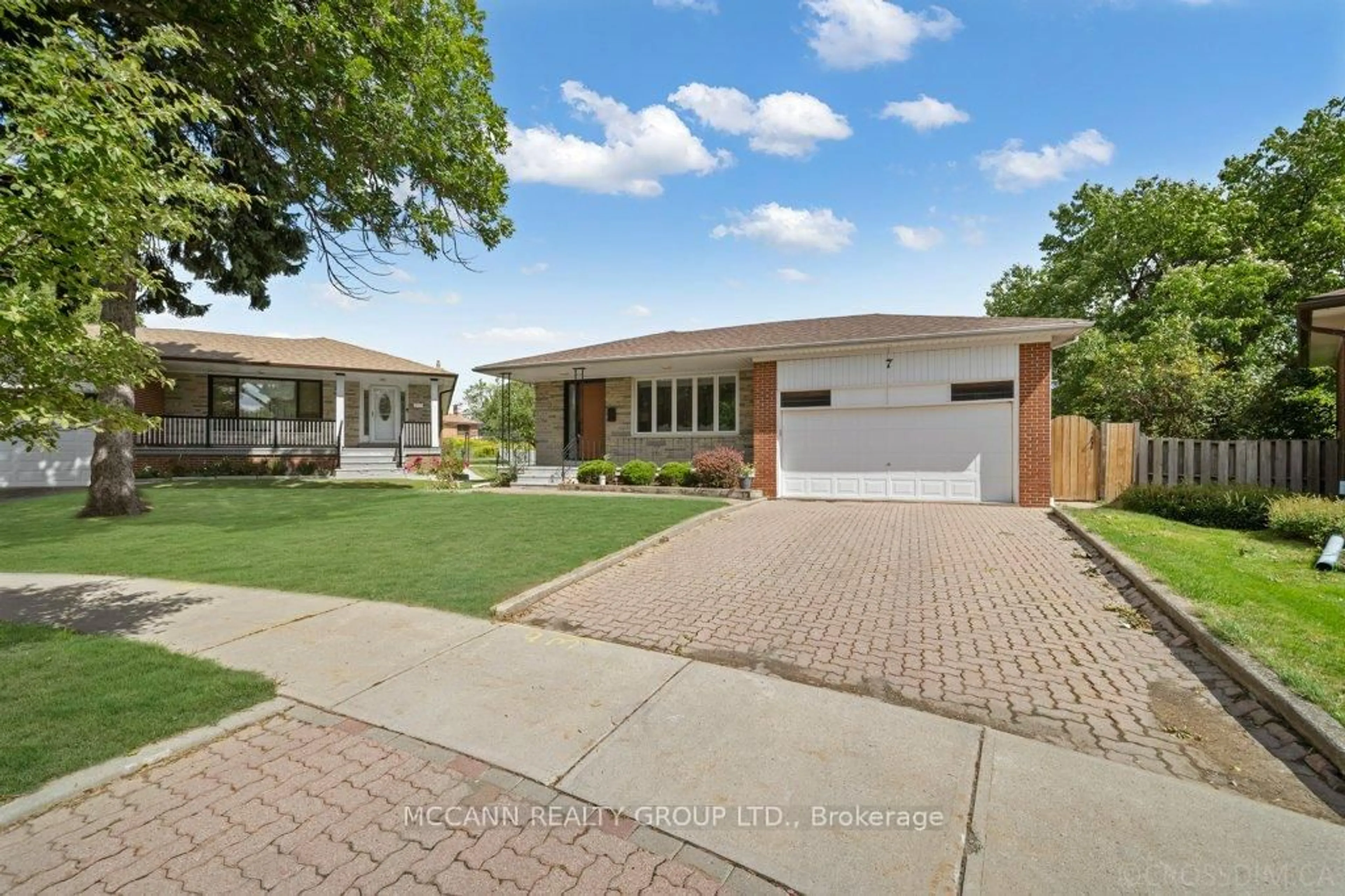 Home with brick exterior material, street for 7 Carswell Pl, Toronto Ontario M9R 3K6