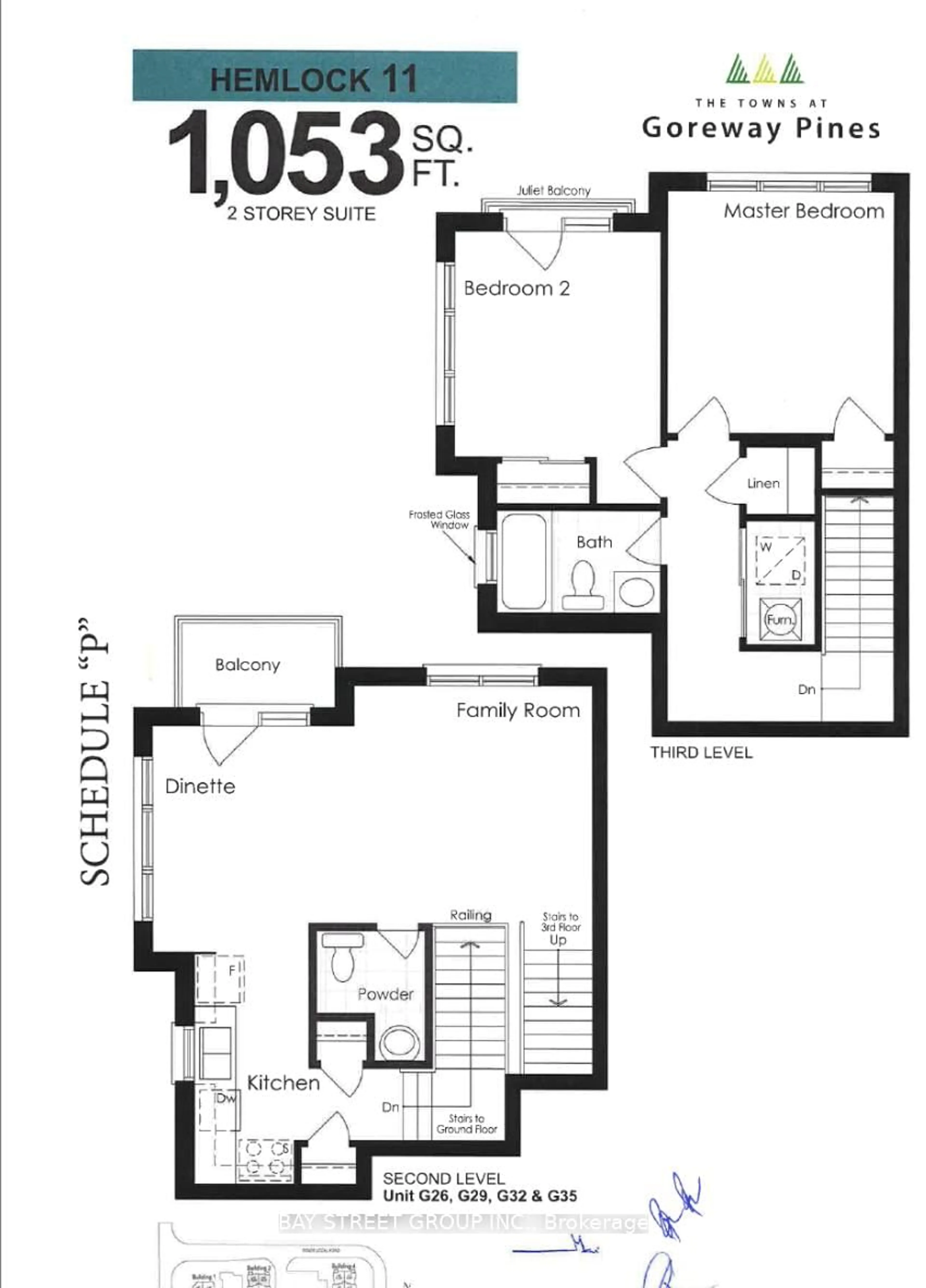 Floor plan for 10 Halliford Pl #35, Brampton Ontario L6P 4R1