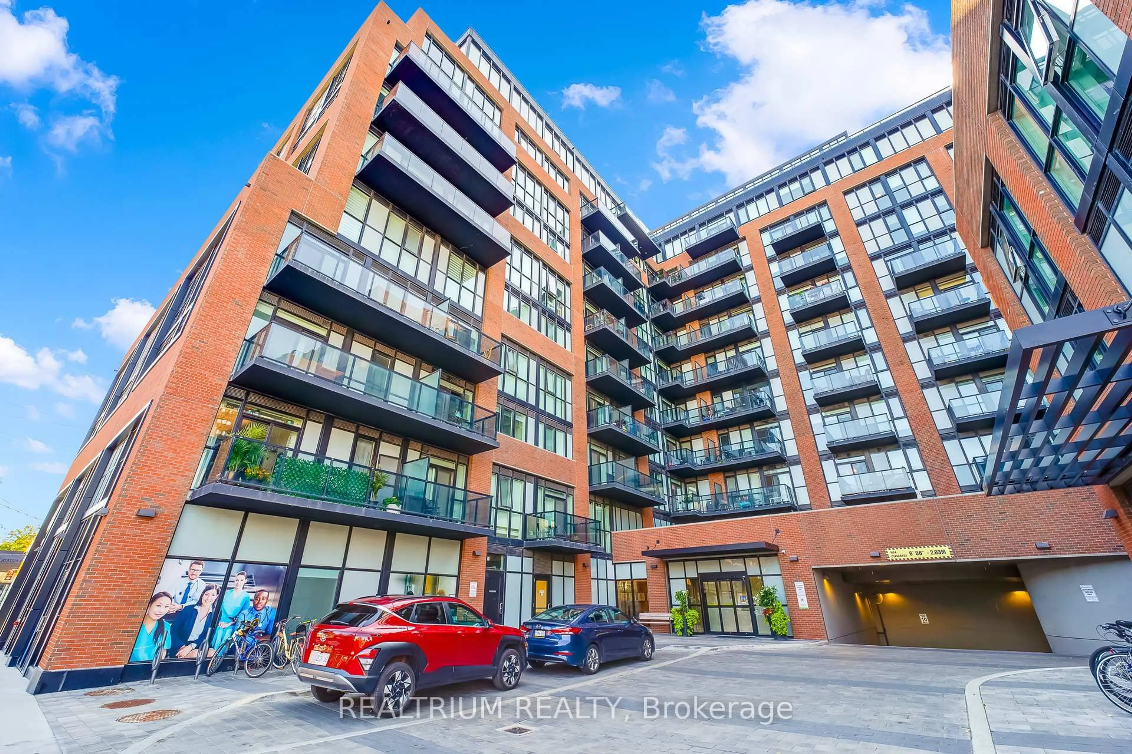 A pic from outside/outdoor area/front of a property/back of a property/a pic from drone, unknown for 2300 st clair Ave #528, Toronto Ontario M6N 0B3