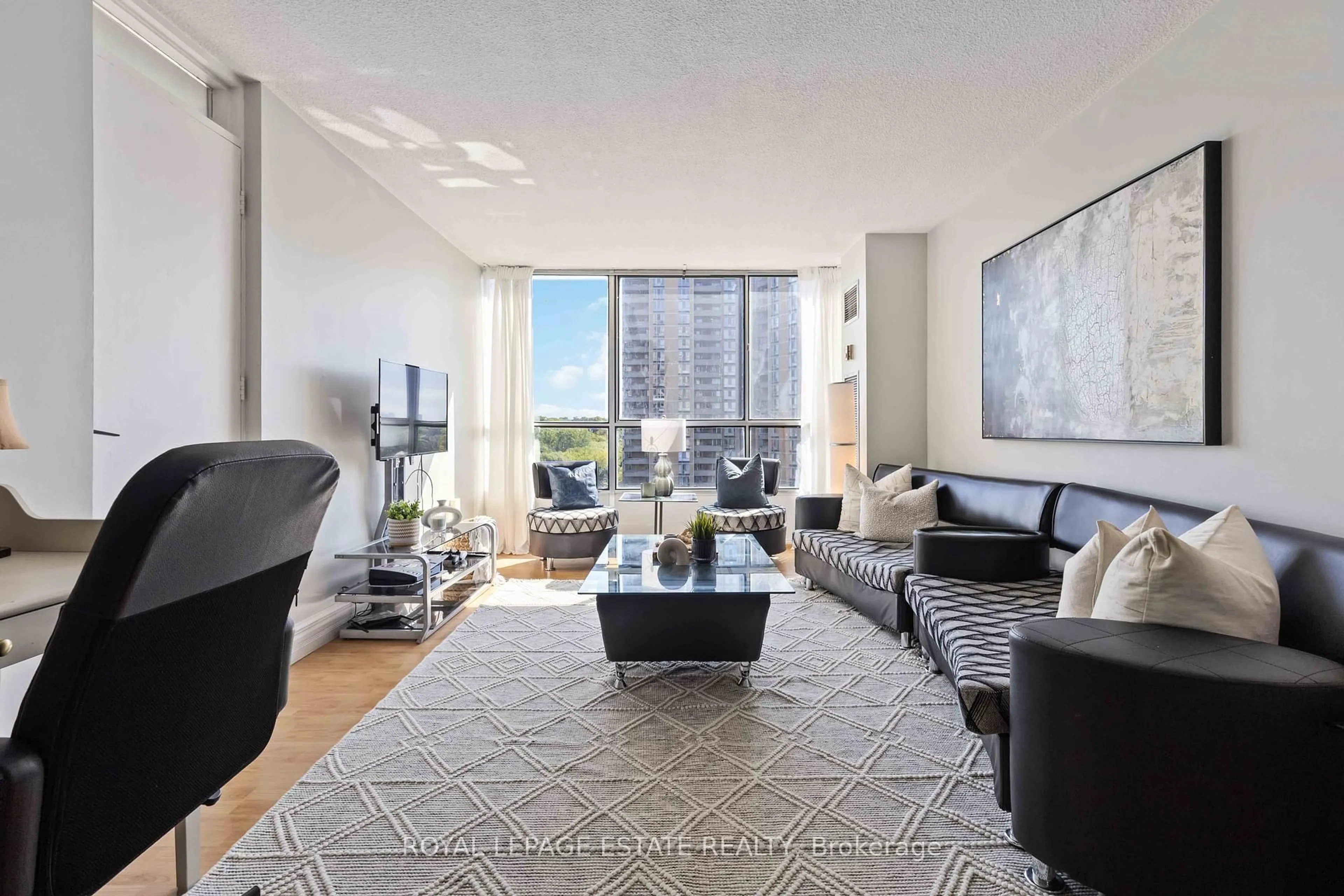 Living room with furniture, unknown for 10 Martha Eaton Way #711, Toronto Ontario M6M 5B3