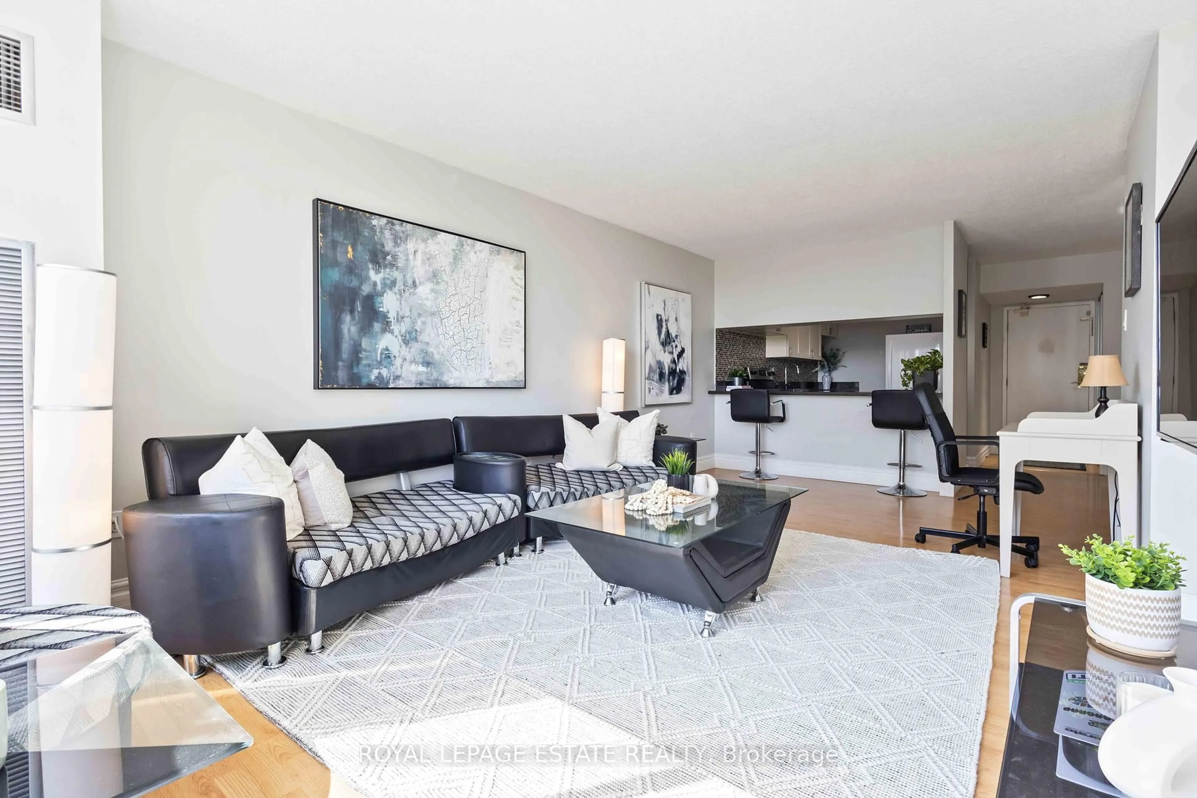 Living room with furniture, unknown for 10 Martha Eaton Way #711, Toronto Ontario M6M 5B3