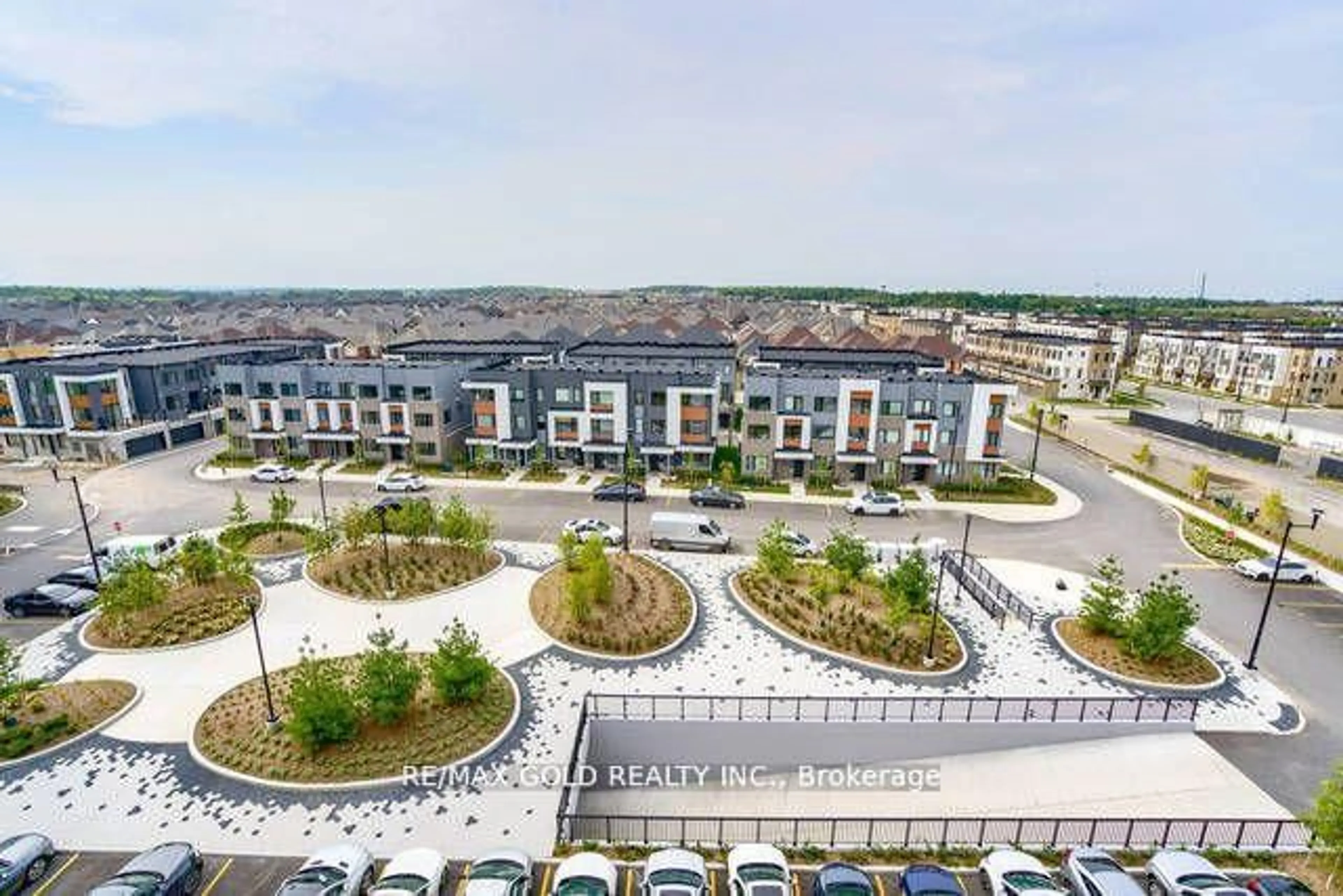 A pic from outside/outdoor area/front of a property/back of a property/a pic from drone, city buildings view from balcony for 128 Grovewood Common #608, Oakville Ontario L6H 0X3
