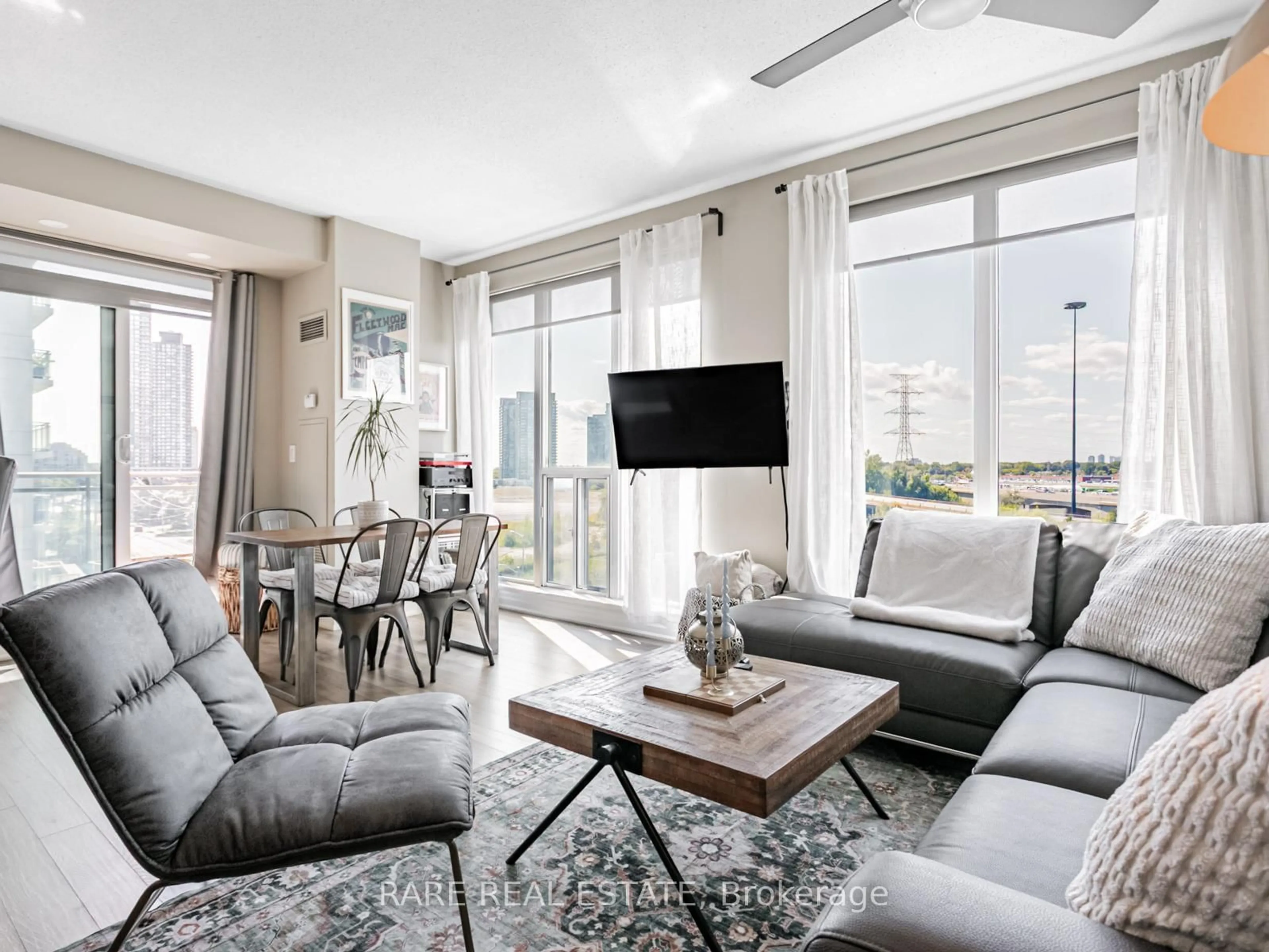 Living room with furniture, unknown for 2119 Lake Shore Blvd #703, Toronto Ontario M8V 4E8