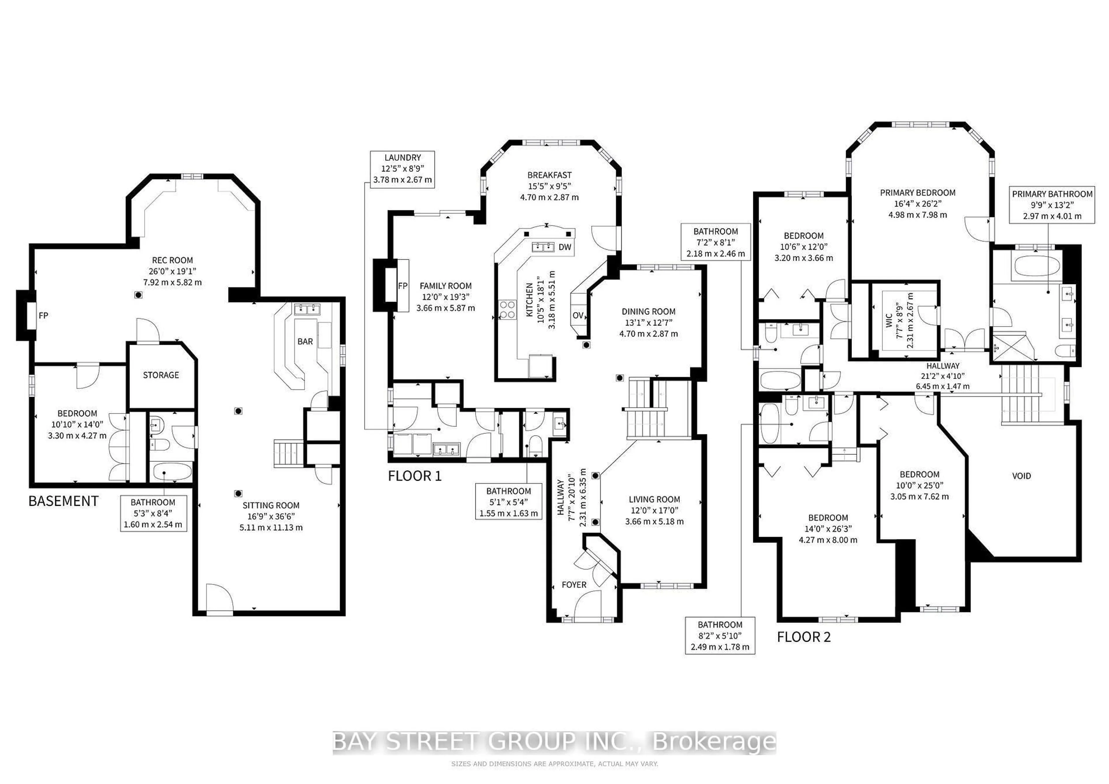 Floor plan for 5359 Ruperts Gate Dr, Mississauga Ontario L5M 5C4