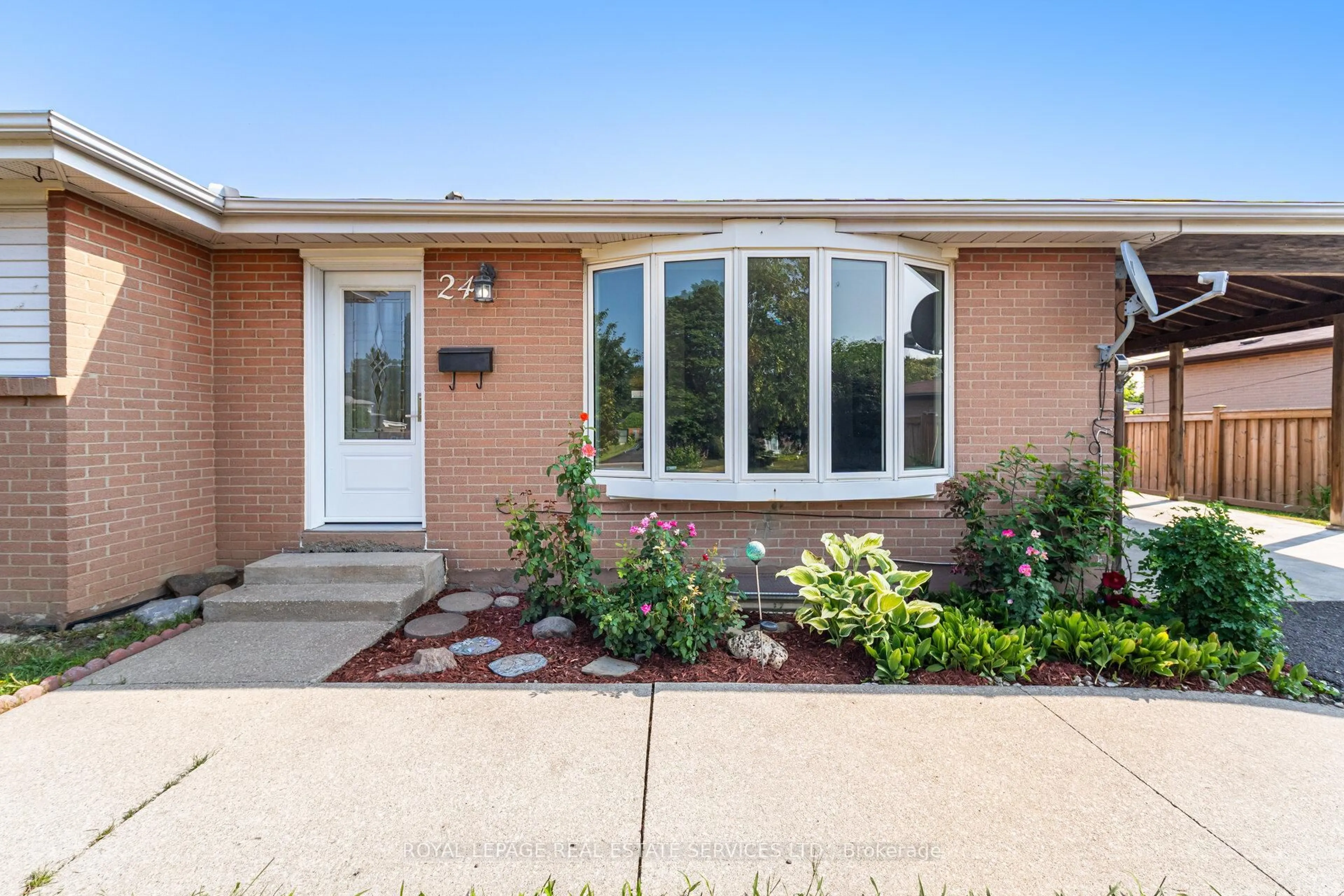 Home with brick exterior material, street for 24 Belmont Dr, Brampton Ontario L6T 2K3