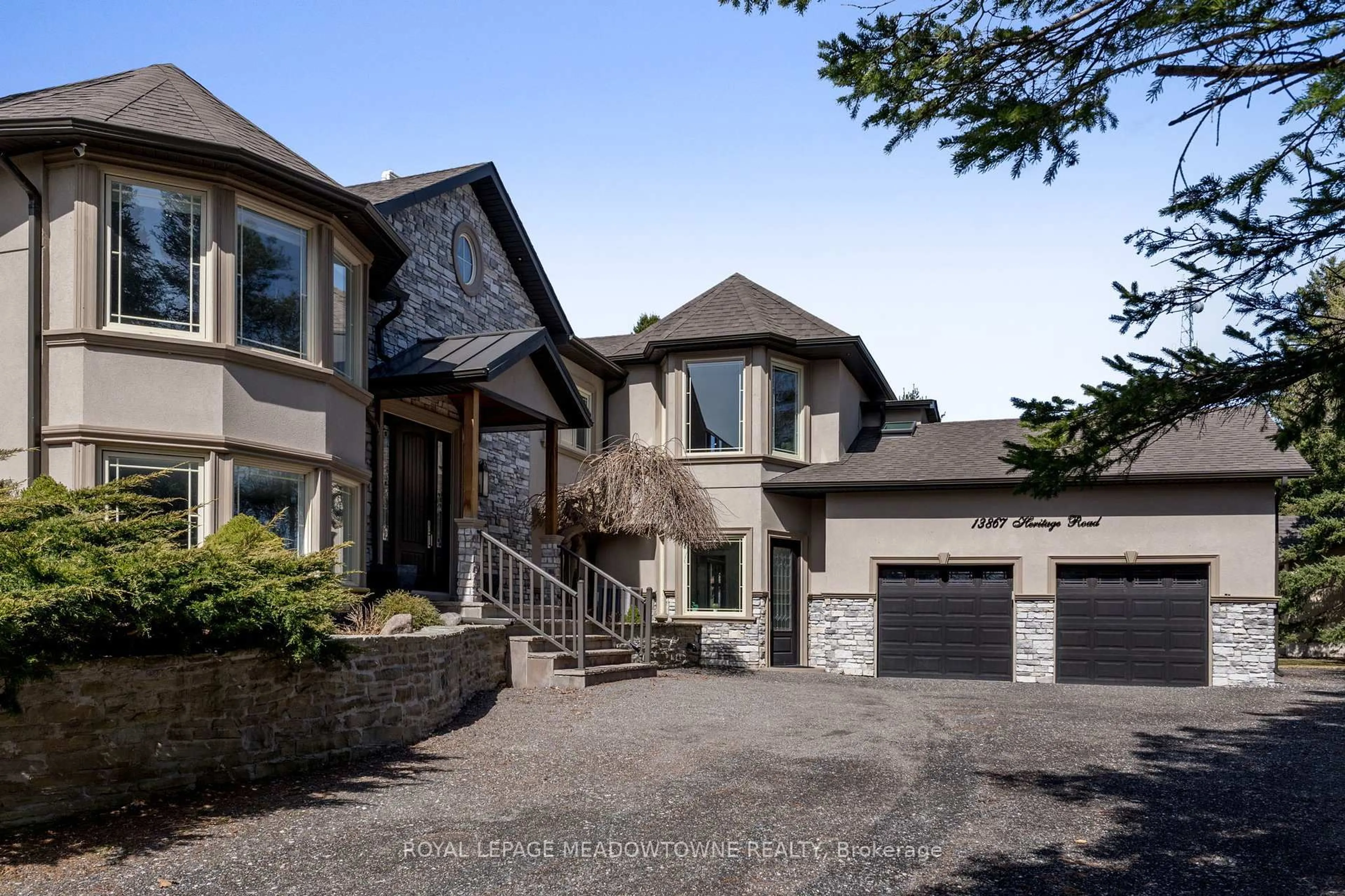 Home with brick exterior material, street for 13867 Heritage Rd, Caledon Ontario L7C 3E9
