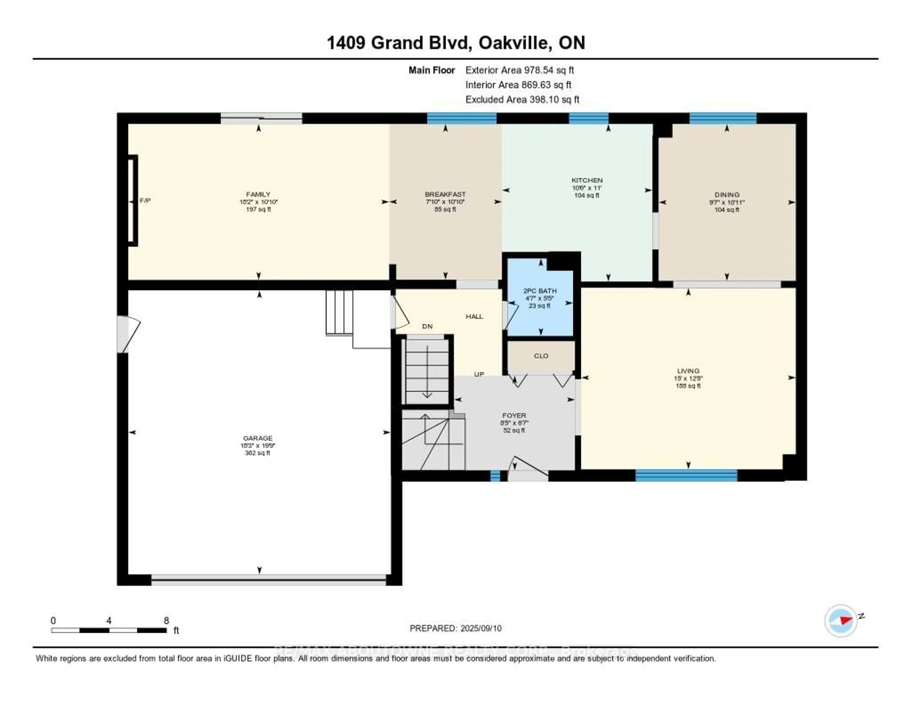 Floor plan for 1409 Grand Blvd, Oakville Ontario L6H 3E3
