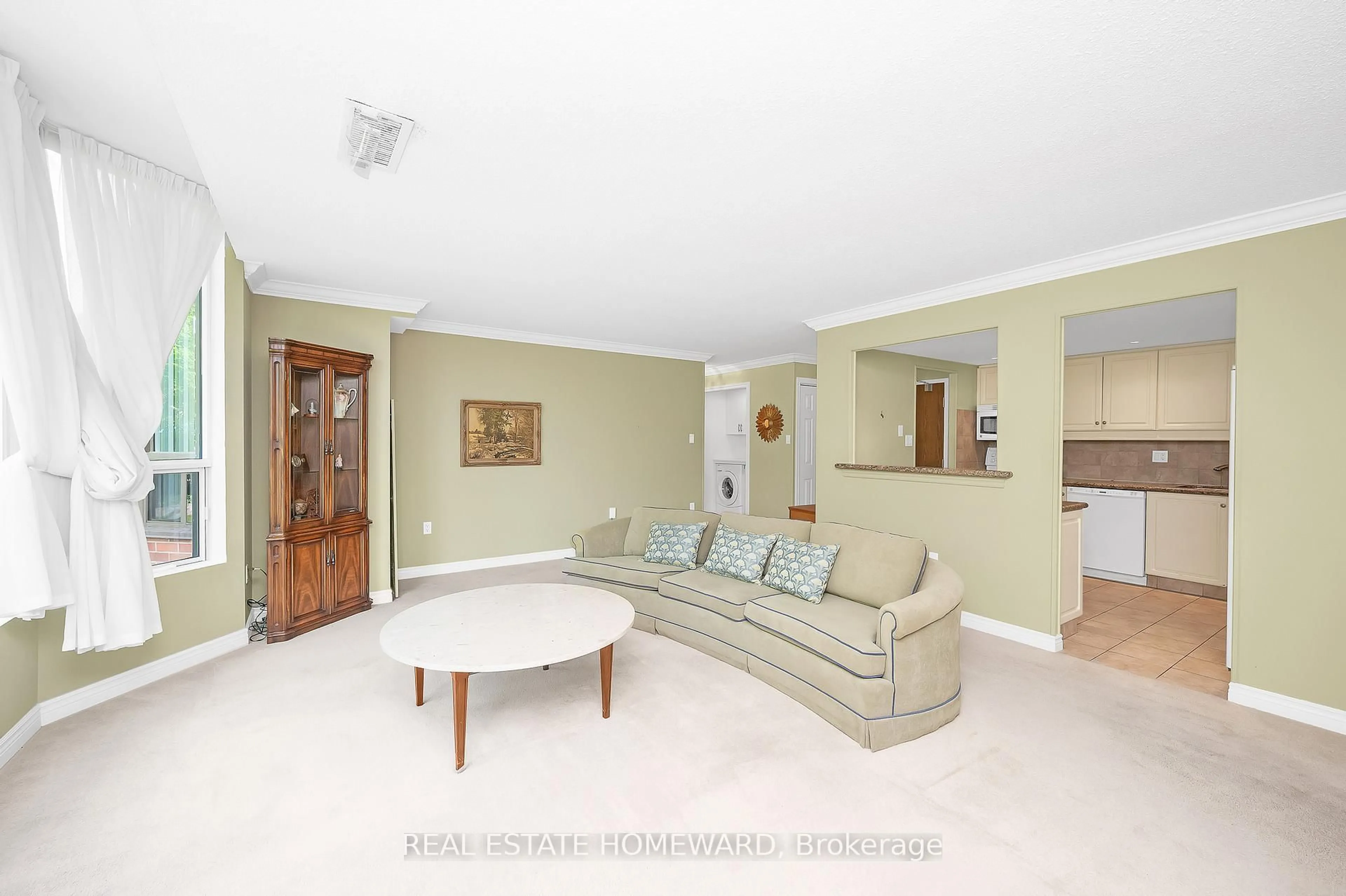 Living room with furniture, unknown for 2121 Lakeshore Rd #203, Burlington Ontario L7R 1C9