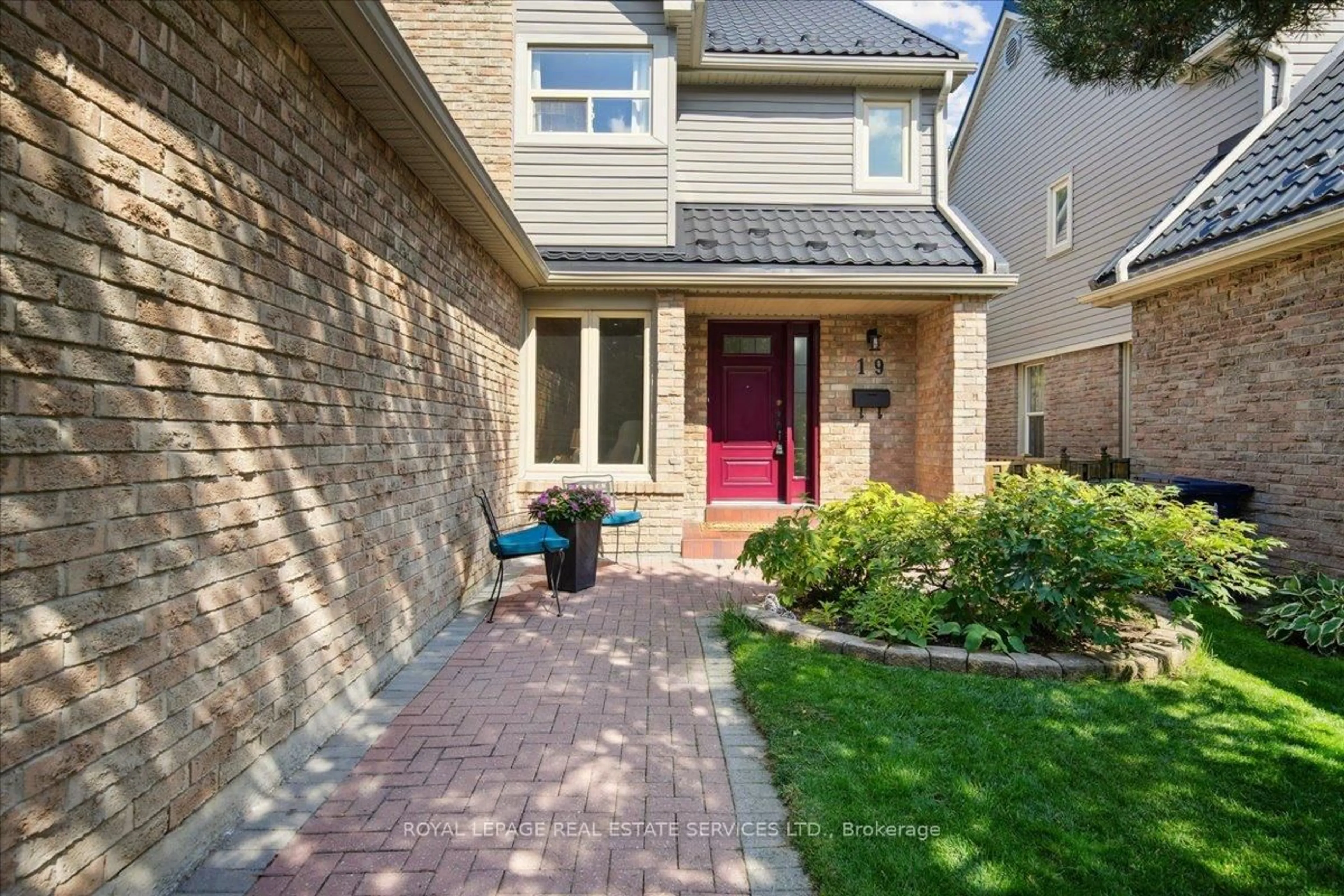 Home with brick exterior material, street for 19 Millsborough Cres, Toronto Ontario M9C 5E7