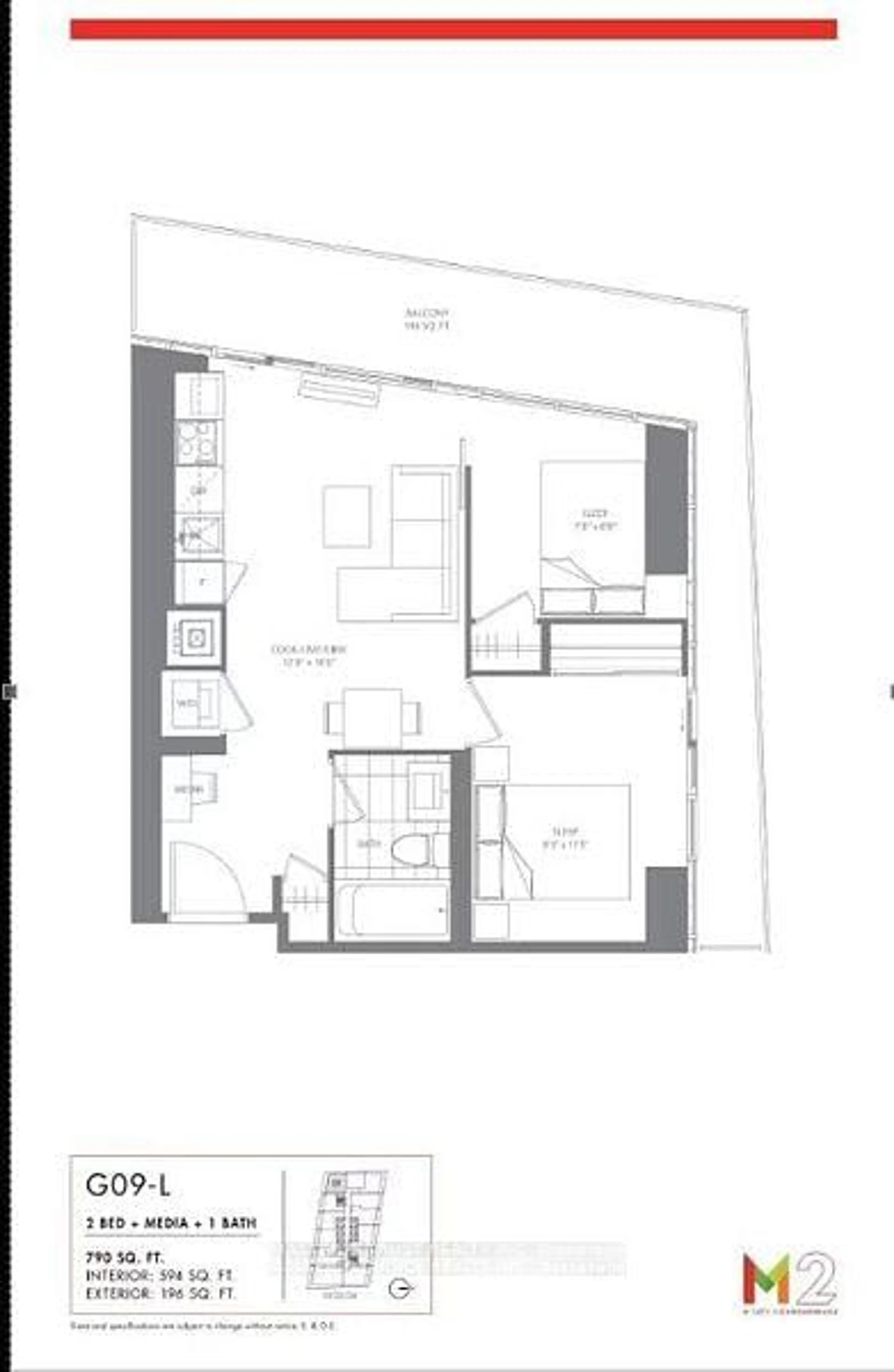 Floor plan for 3883 Quartz Rd #3409, Mississauga Ontario L5B 4M6