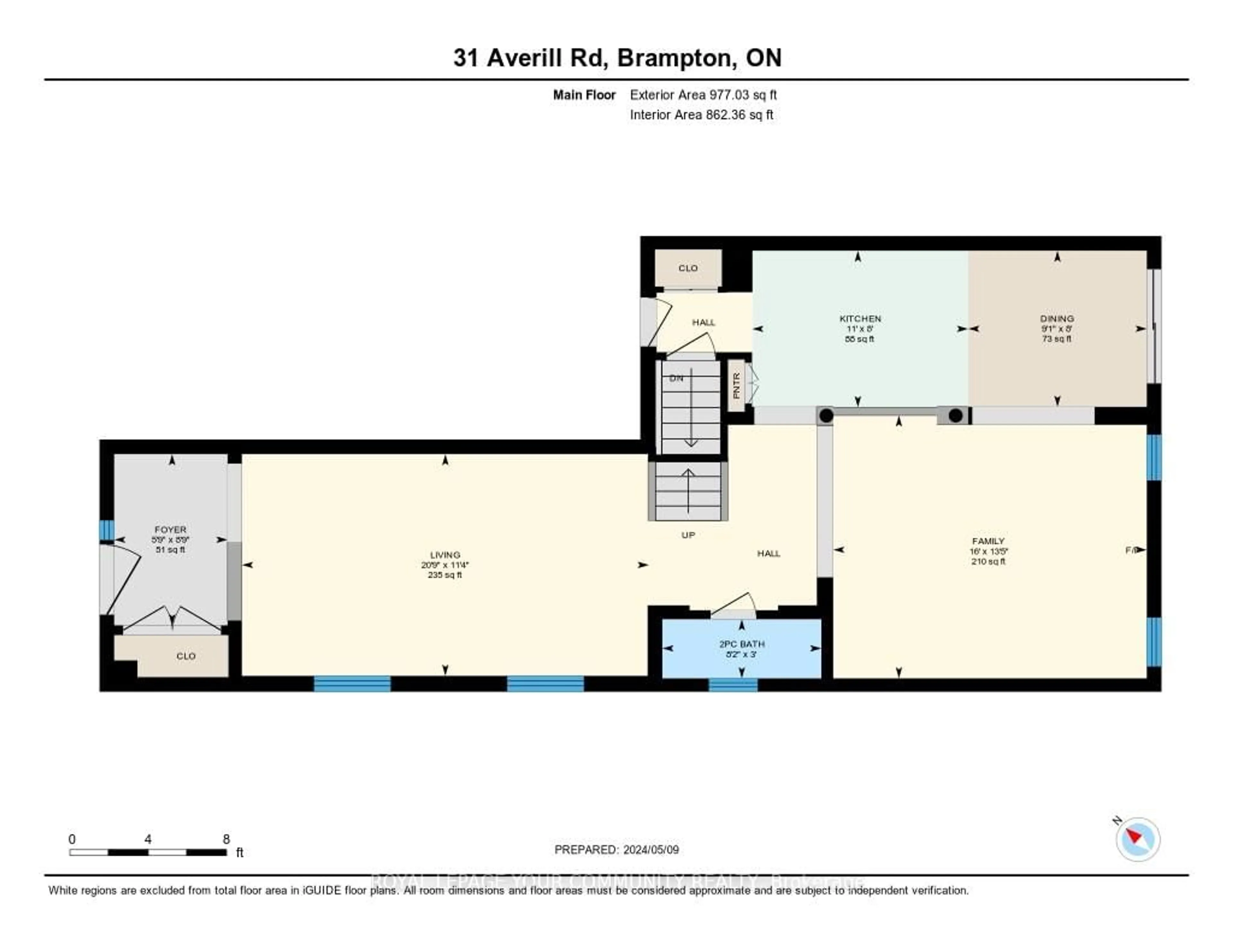 Floor plan for 31 Averill Rd, Brampton Ontario L7A 5A7