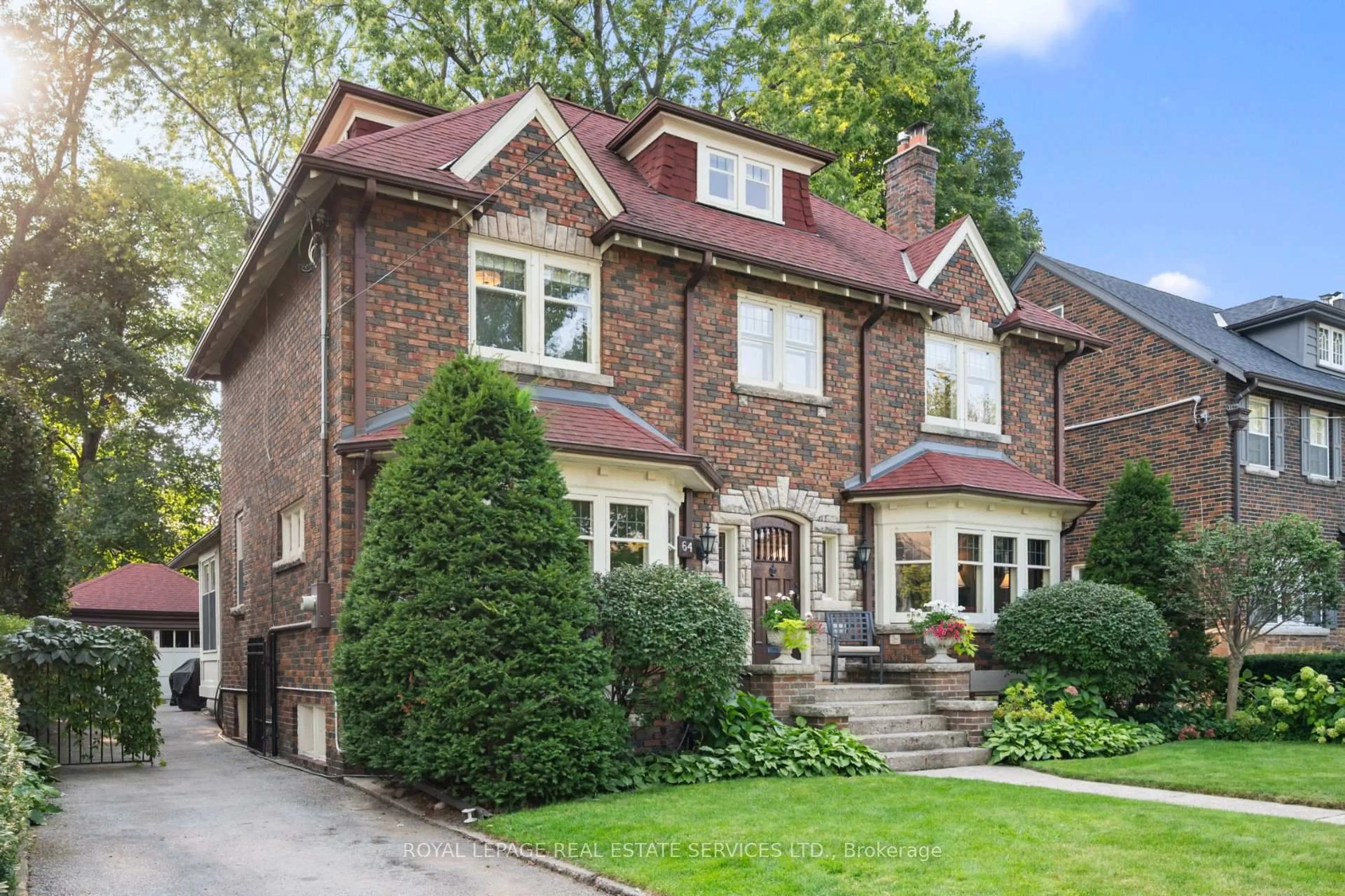Home with brick exterior material, street for 64 Grenview Blvd, Toronto Ontario M8X 2K4