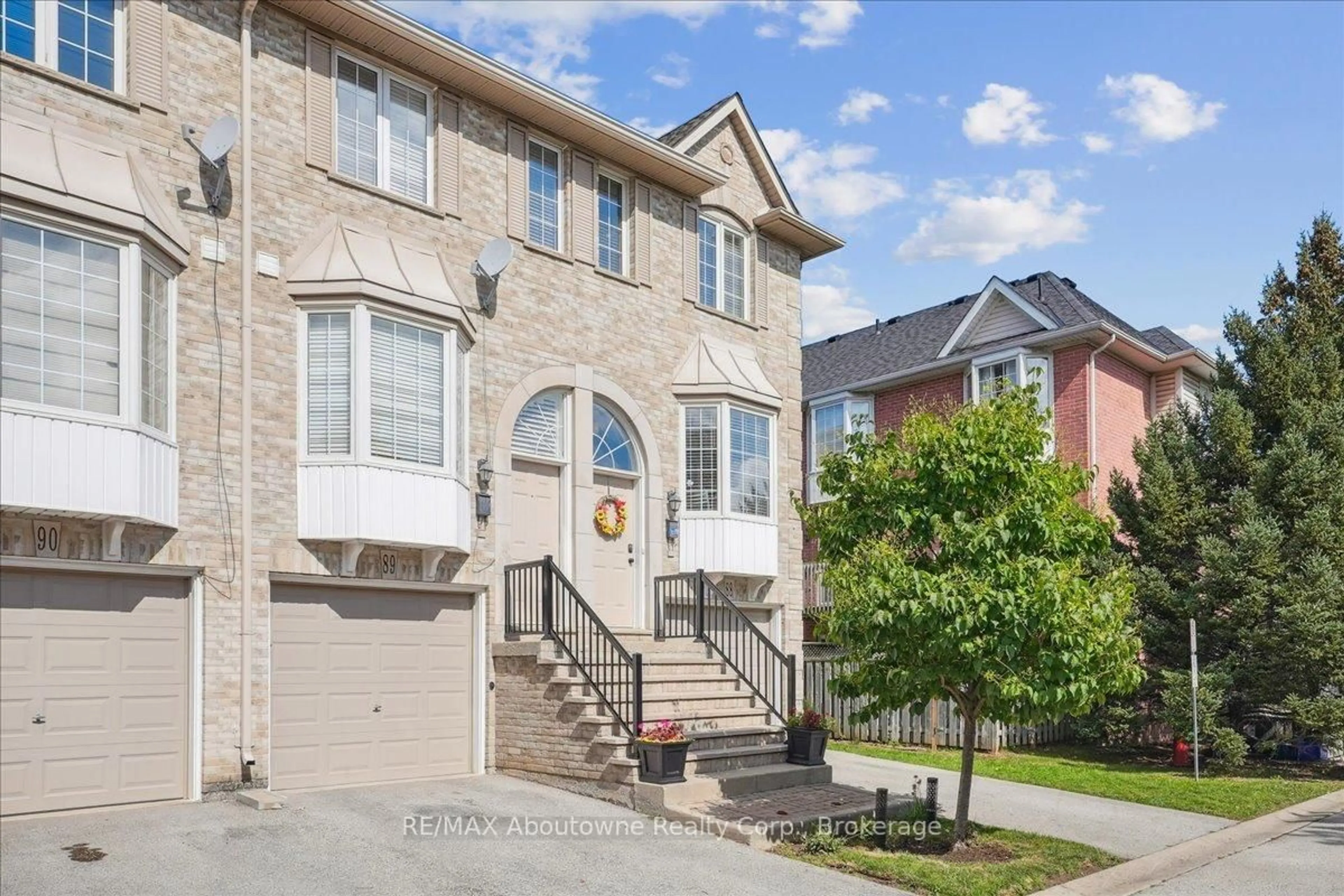 Home with brick exterior material, street for 3480 Upper Middle Rd #88, Burlington Ontario L7M 4S1
