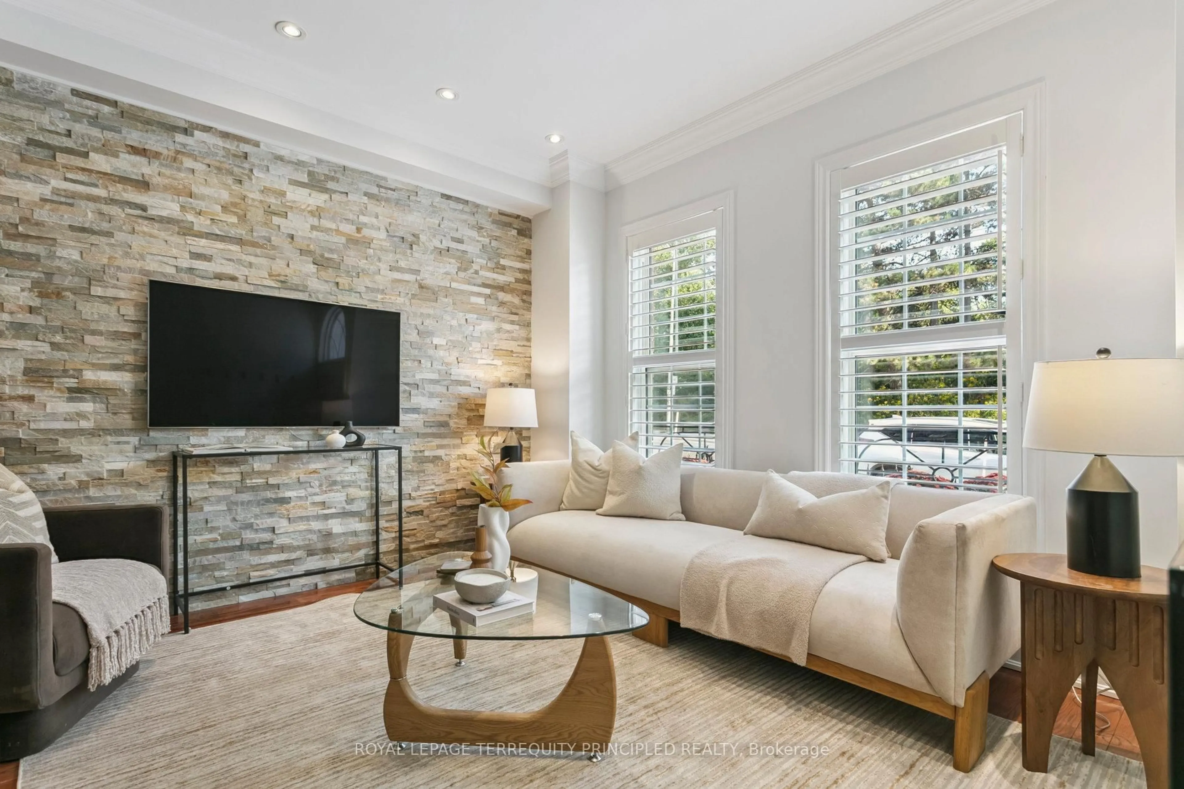Living room with furniture, ceramic/tile floor for 1968 Bloor St #6, Toronto Ontario M6P 3K9