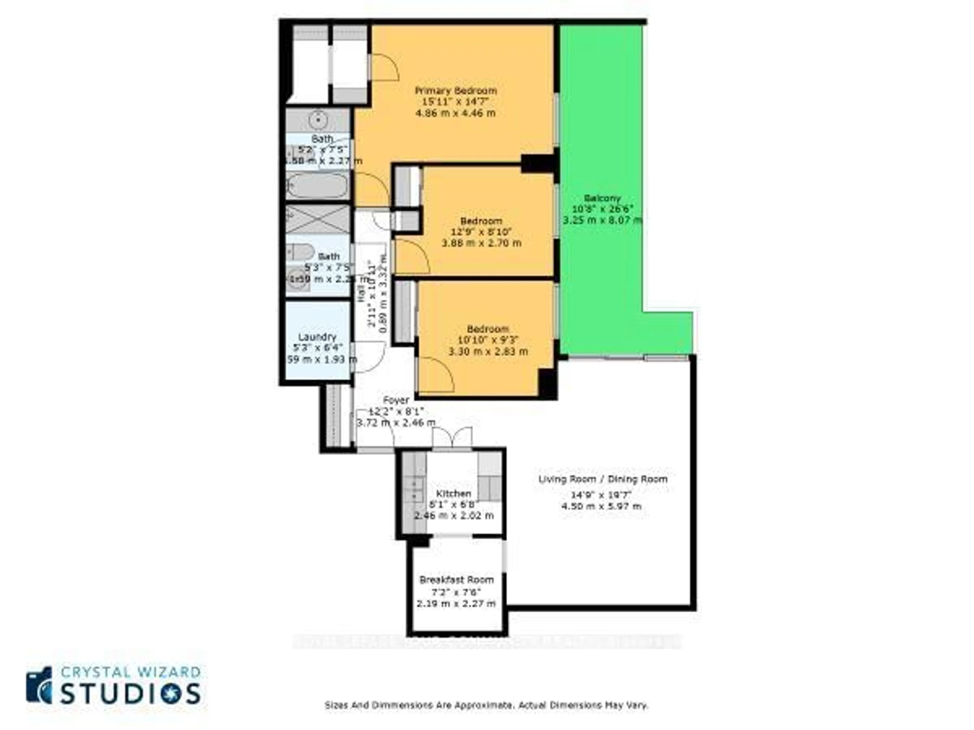 Floor plan for 1535 Lakeshore Rd #205, Mississauga Ontario L5E 3E2