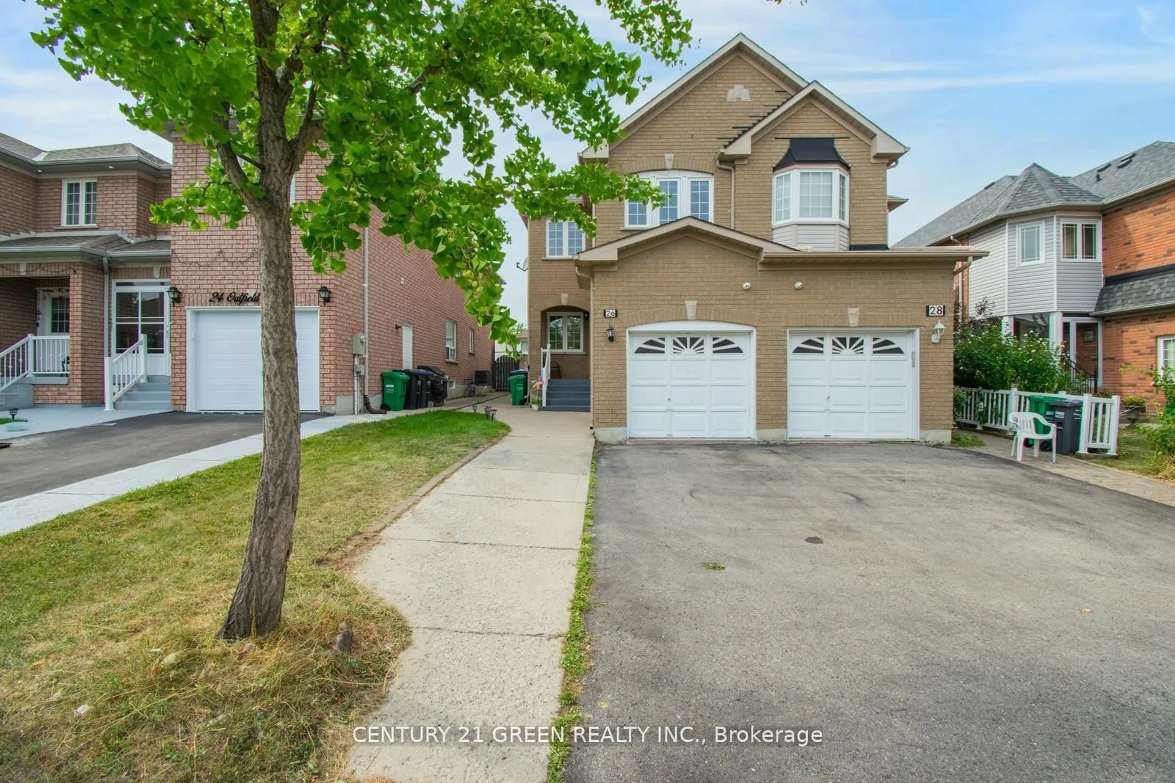 Home with brick exterior material, street for 26 Oatfield Rd, Brampton Ontario L6R 1X7
