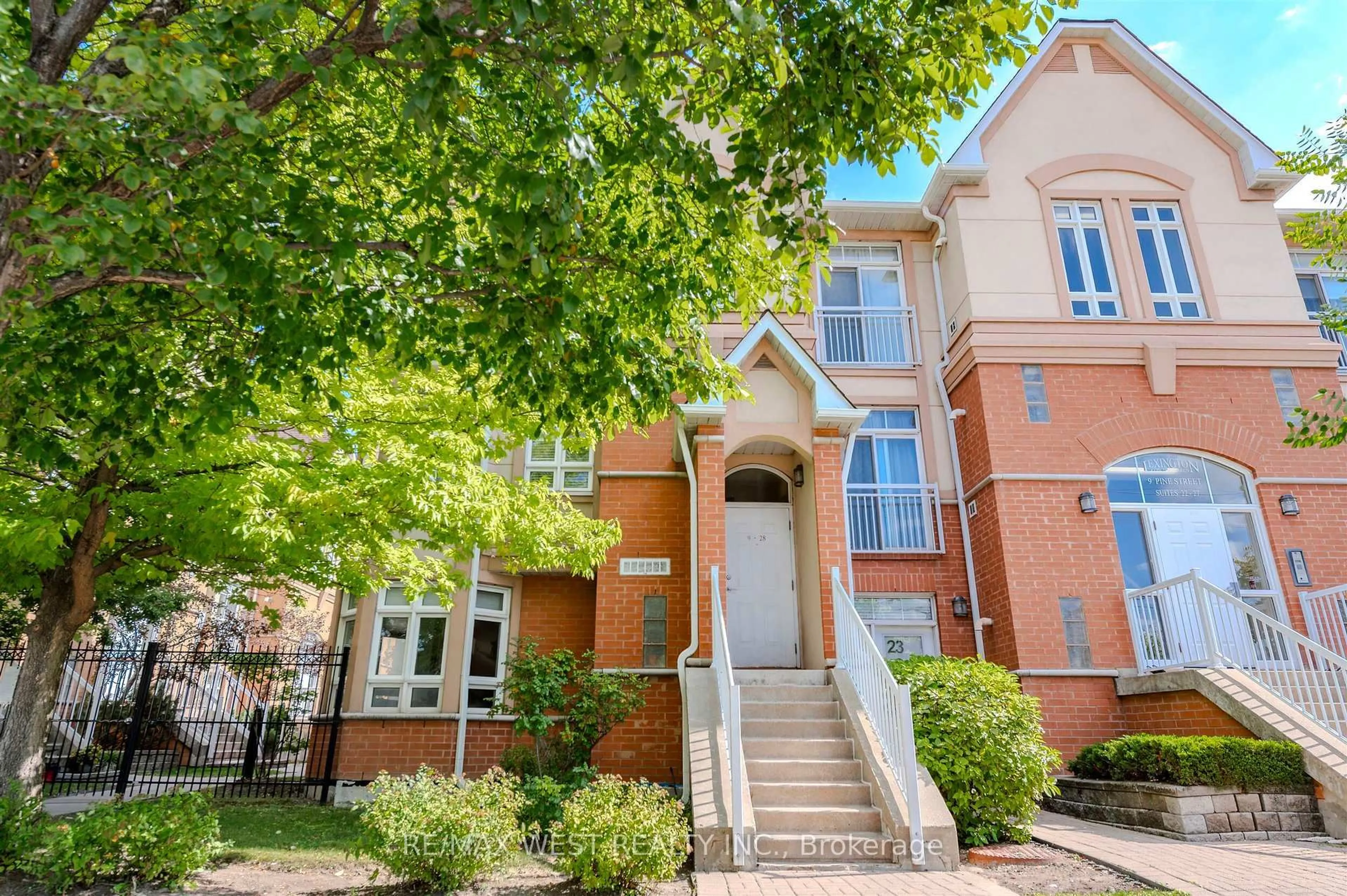 Home with brick exterior material, street for 9 Pine St #28, Toronto Ontario M9N 0A6