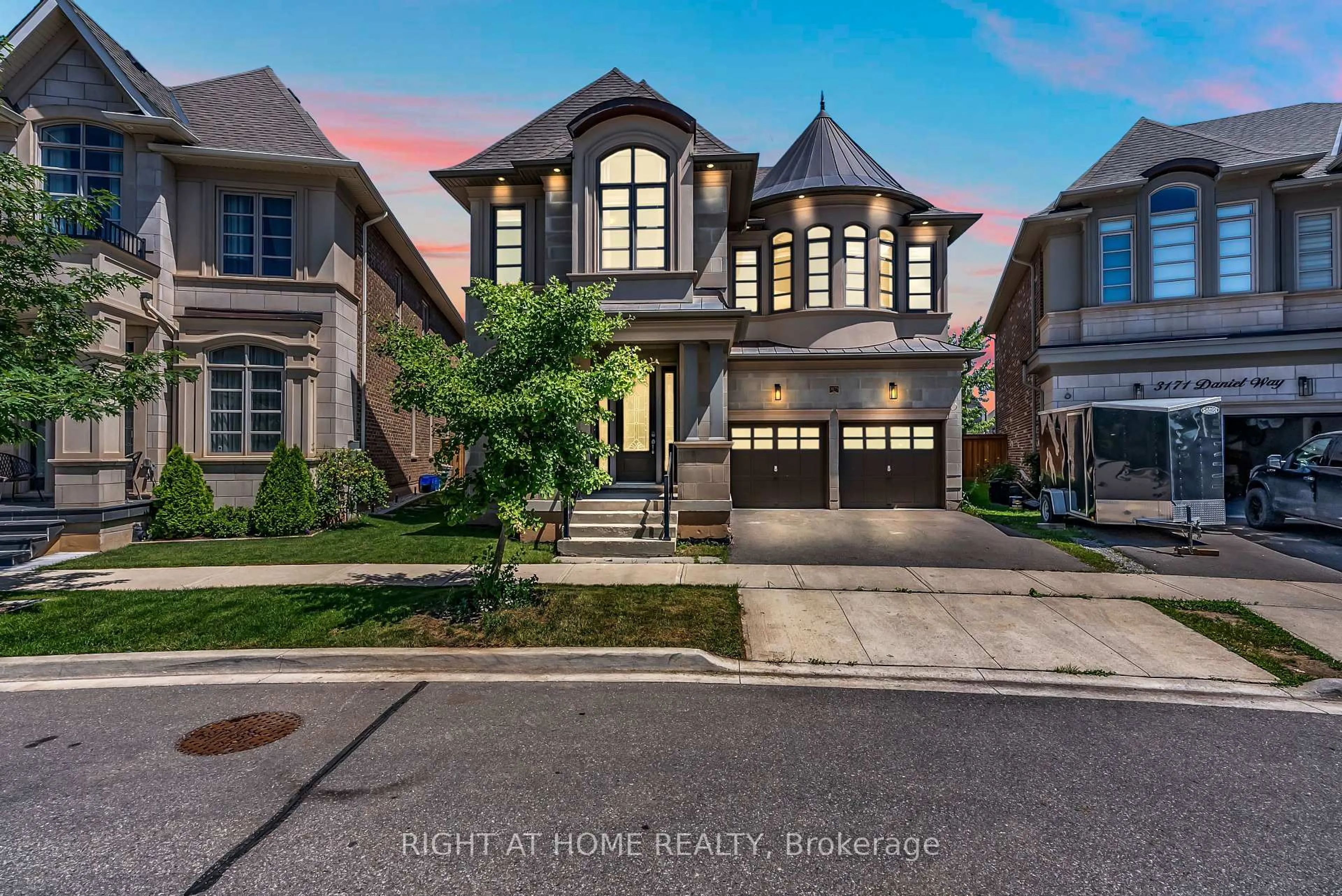 Home with brick exterior material, street for 3175 Daniel Way, Oakville Ontario L6H 0V1