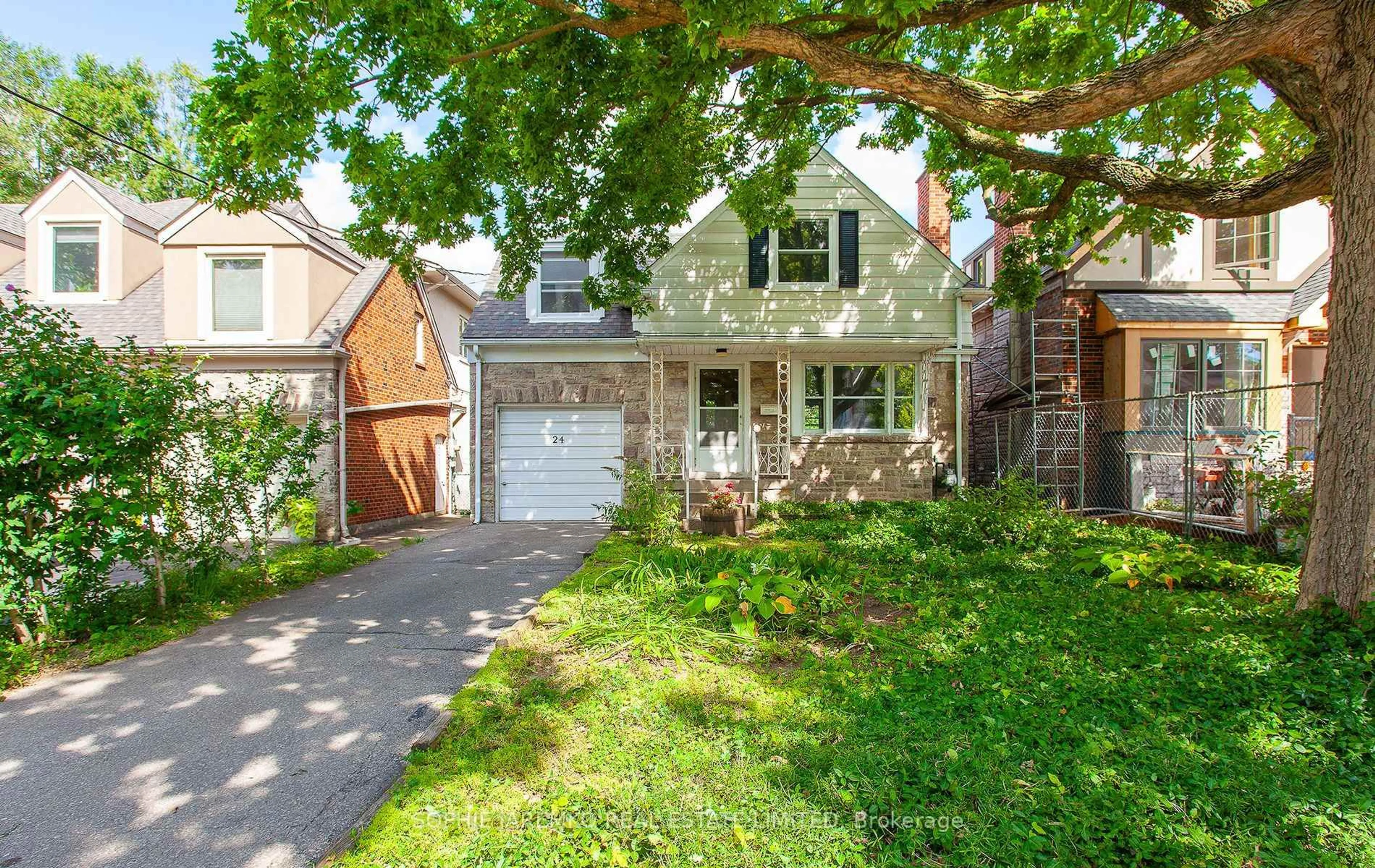 Home with brick exterior material, street for 24 Sunnylea Ave, Toronto Ontario M8Y 2J7