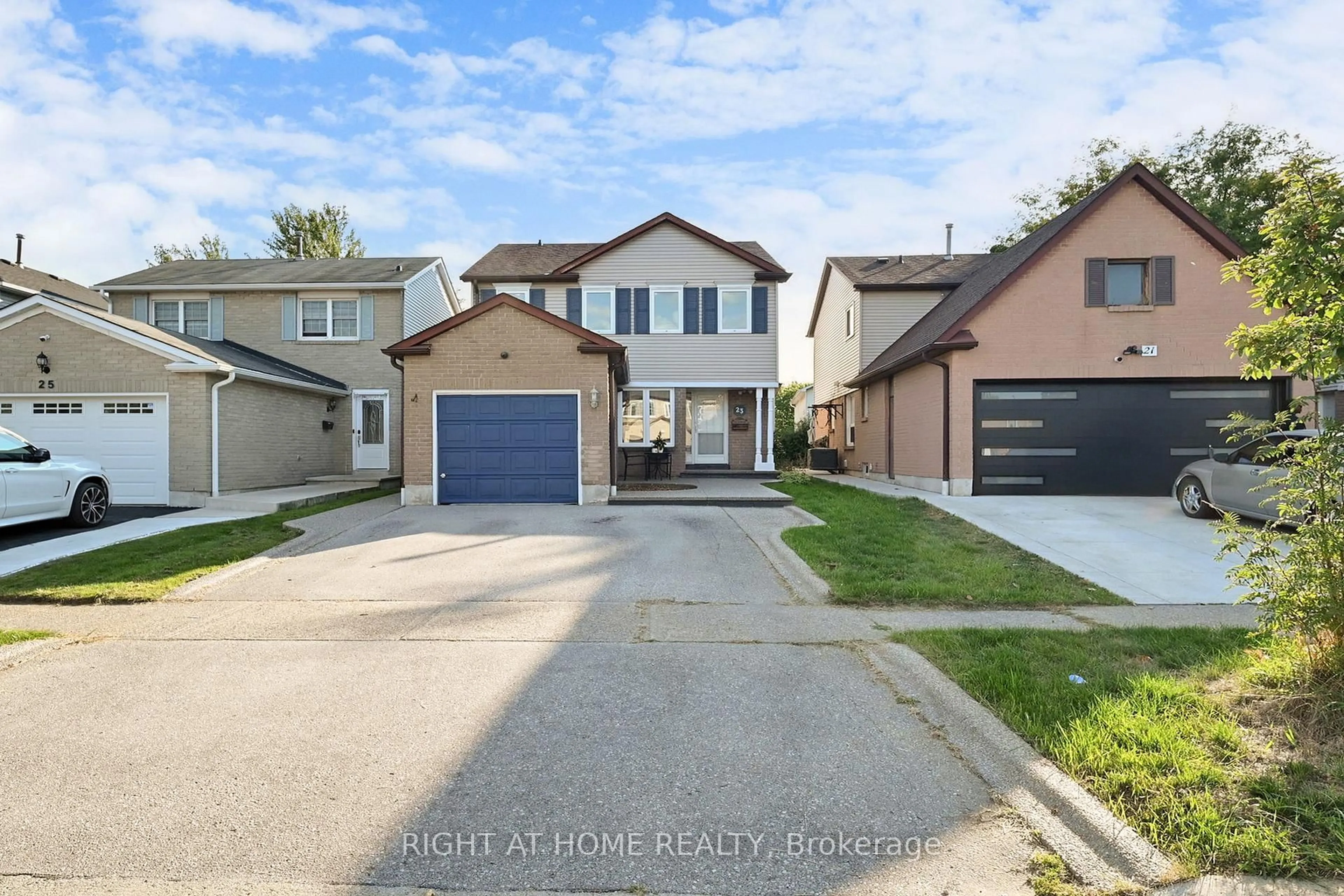 A pic from outside/outdoor area/front of a property/back of a property/a pic from drone, street for 23 Nutmeg St, Brampton Ontario L6S 4A7