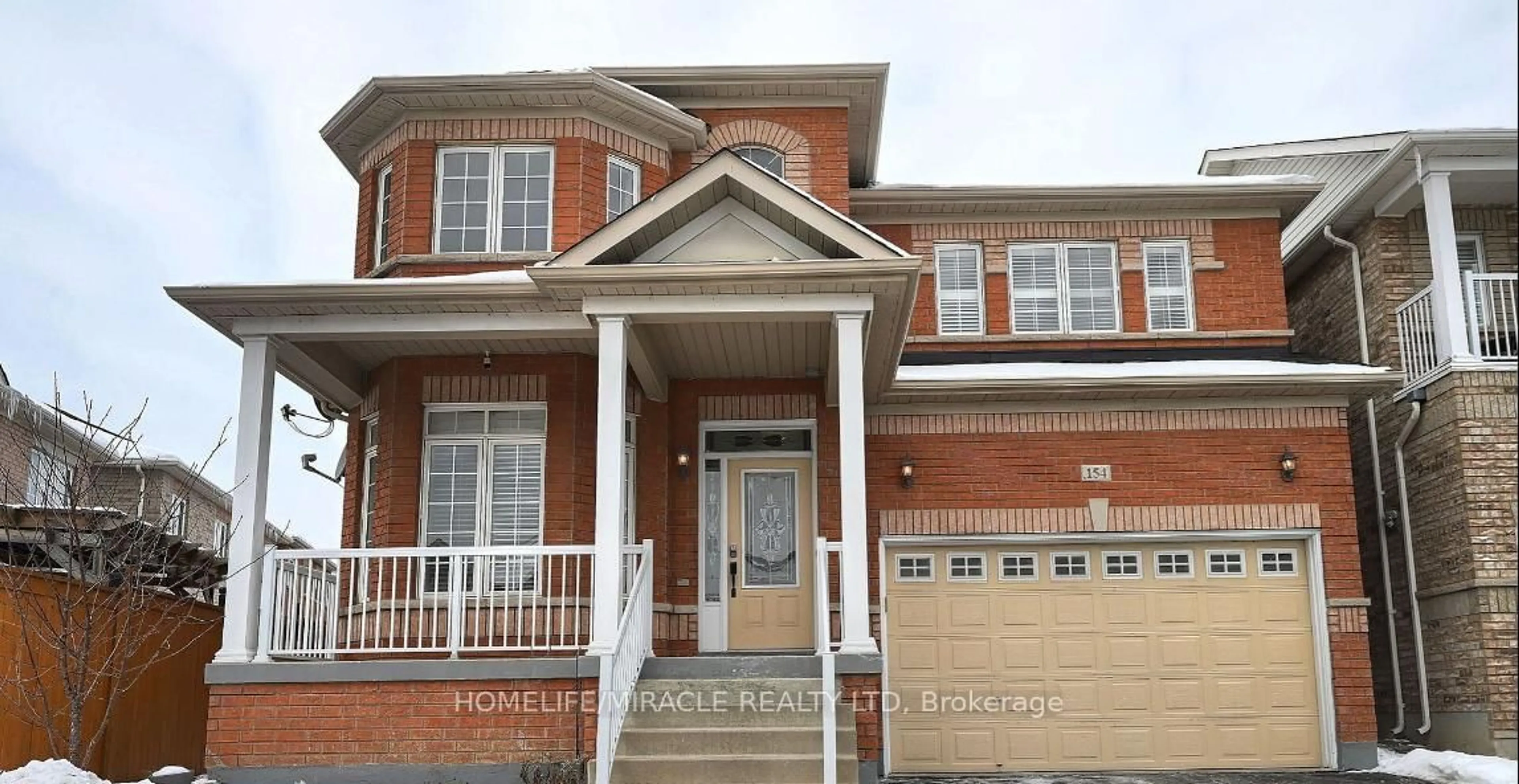 Home with brick exterior material, street for 154 Father Tobin Rd, Brampton Ontario L6R 0E3