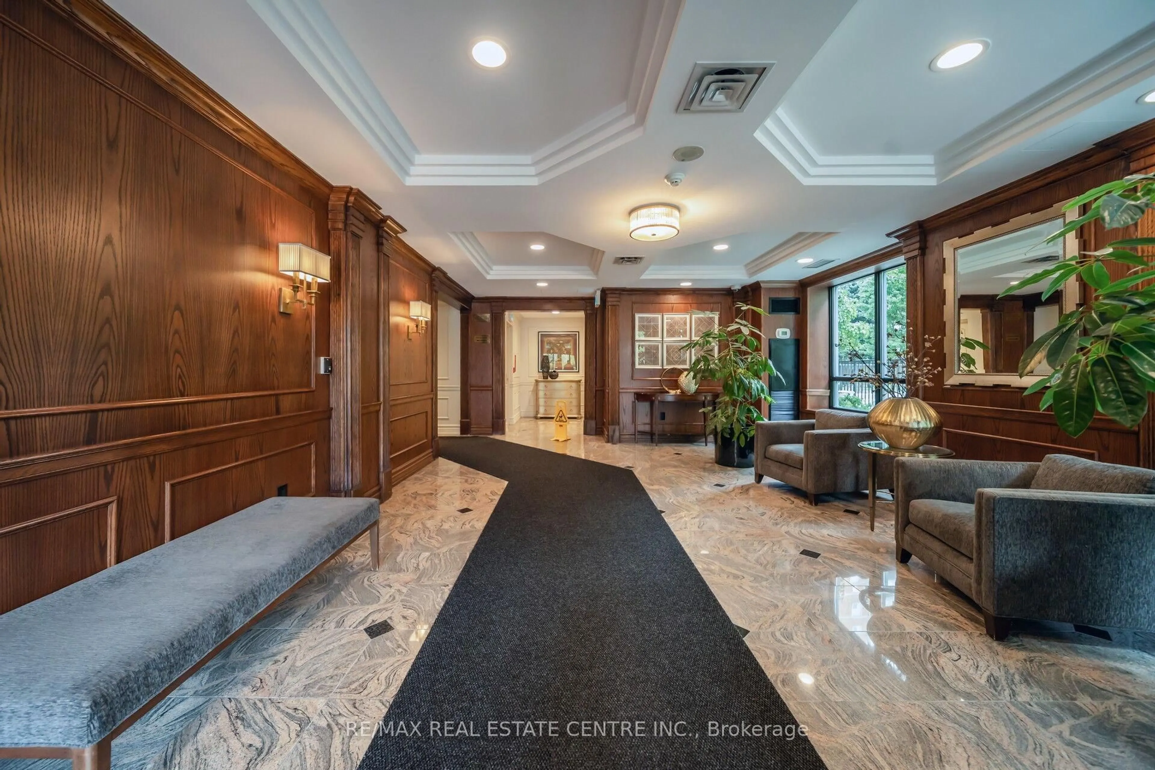 Indoor foyer for 17 Michael Power Pl #505, Toronto Ontario M9A 5G5