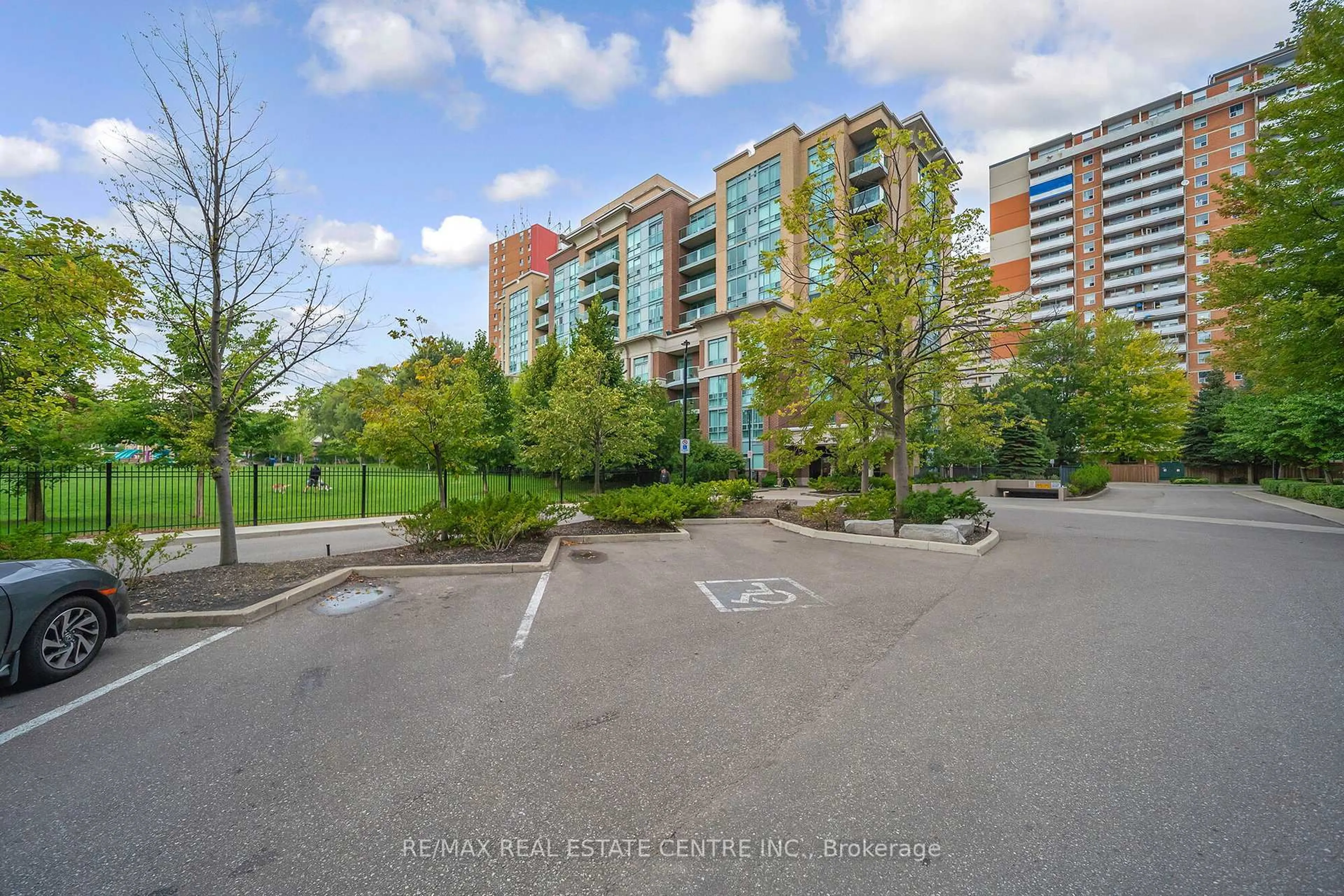 A pic from outside/outdoor area/front of a property/back of a property/a pic from drone, street for 17 Michael Power Pl #505, Toronto Ontario M9A 5G5