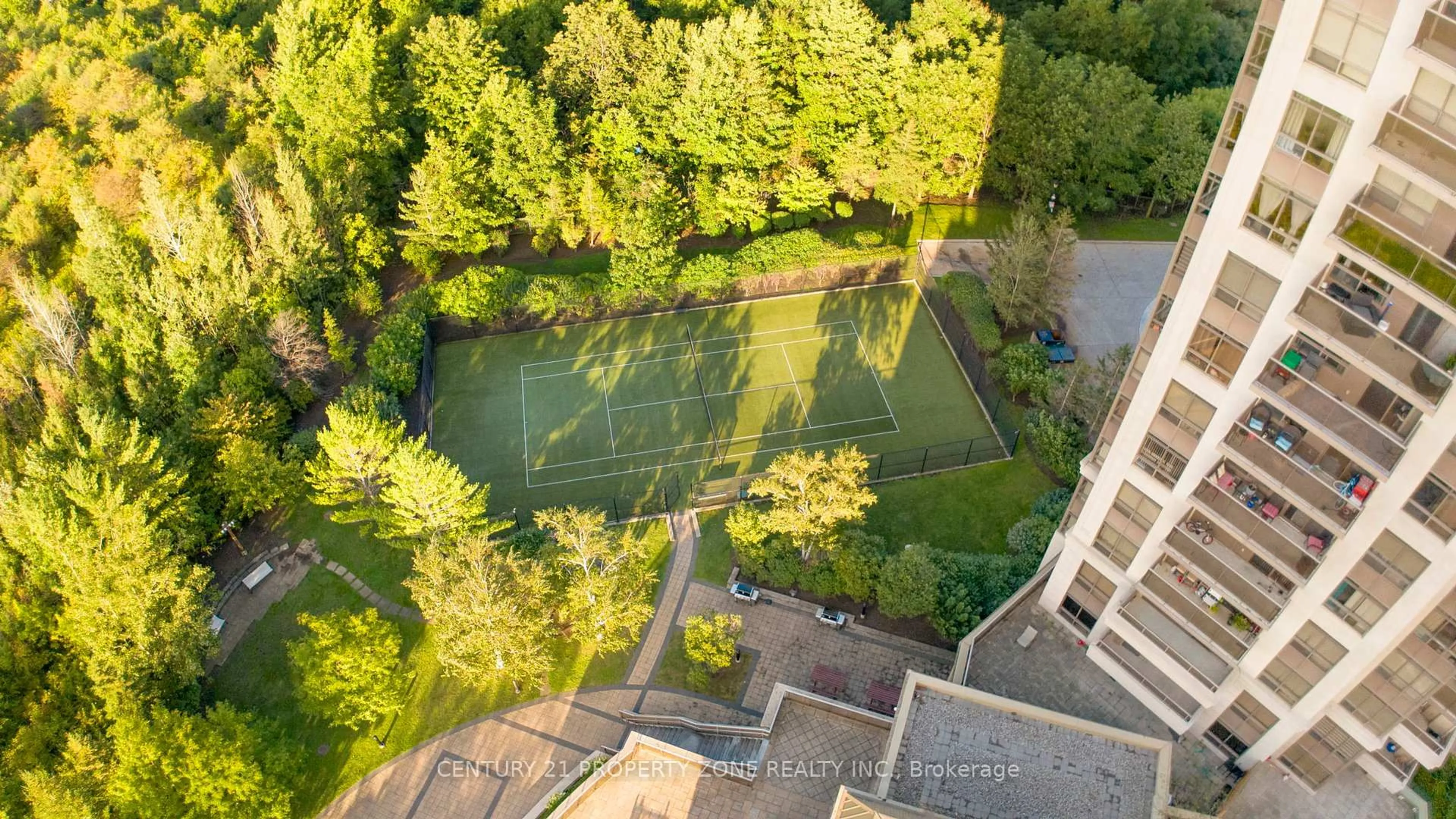 A pic from outside/outdoor area/front of a property/back of a property/a pic from drone, water/lake/river/ocean view for 710 Humberwood Blvd #1411, Toronto Ontario M9W 7J5