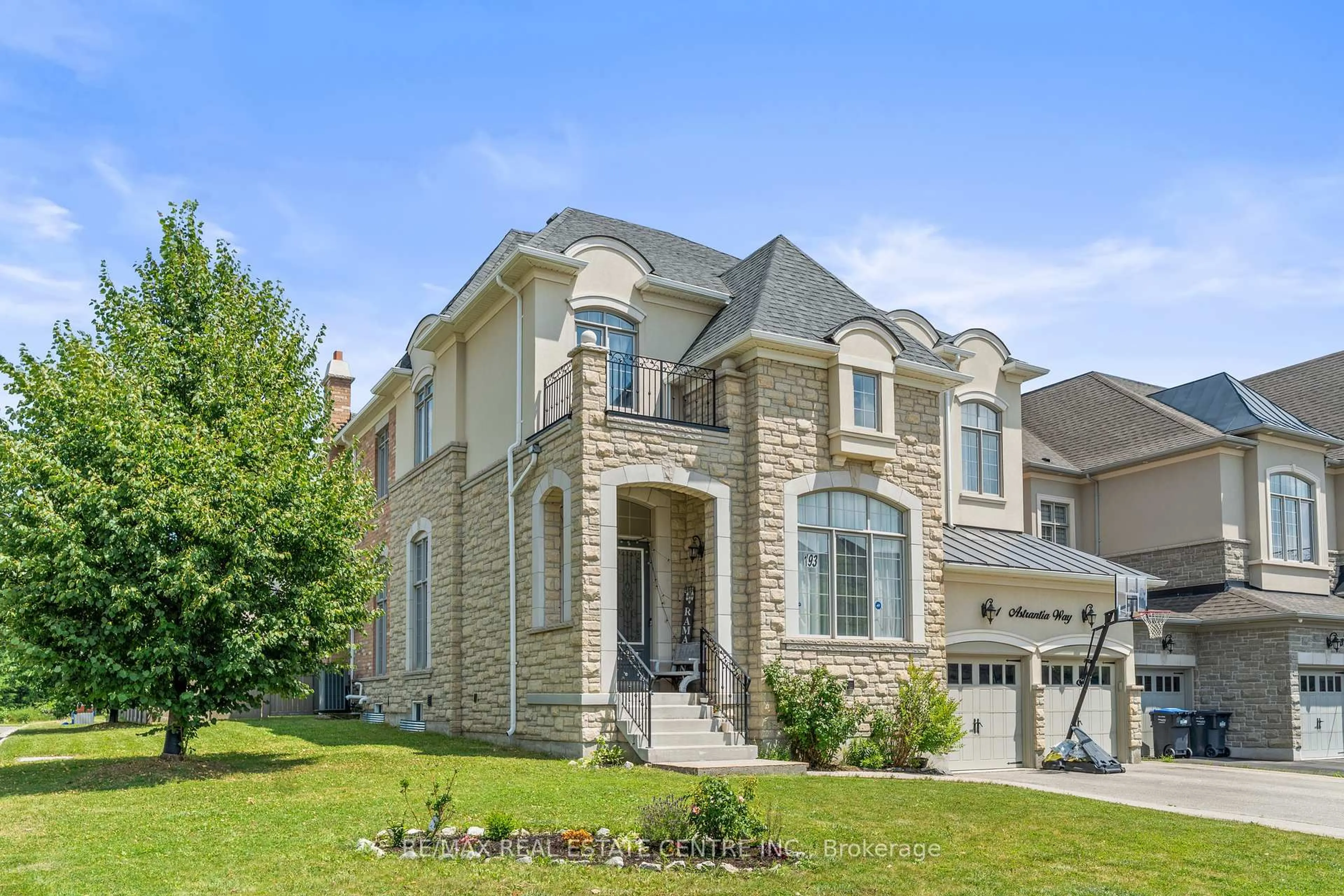 Home with brick exterior material, street for 1 Astrantia Way, Brampton Ontario L6X 1P3
