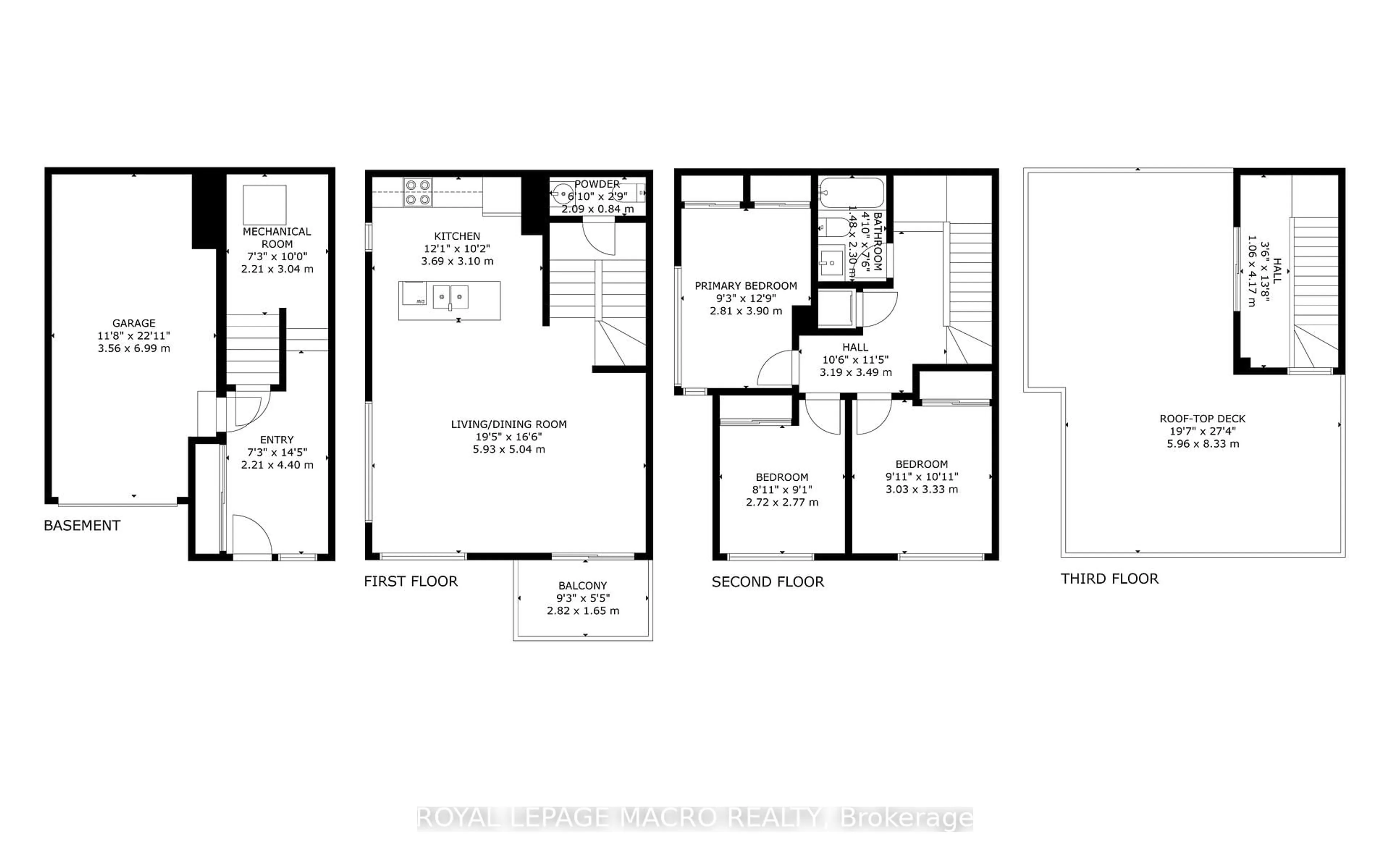 Floor plan for 1121 Cooke Blvd #13, Burlington Ontario L7T 0C3