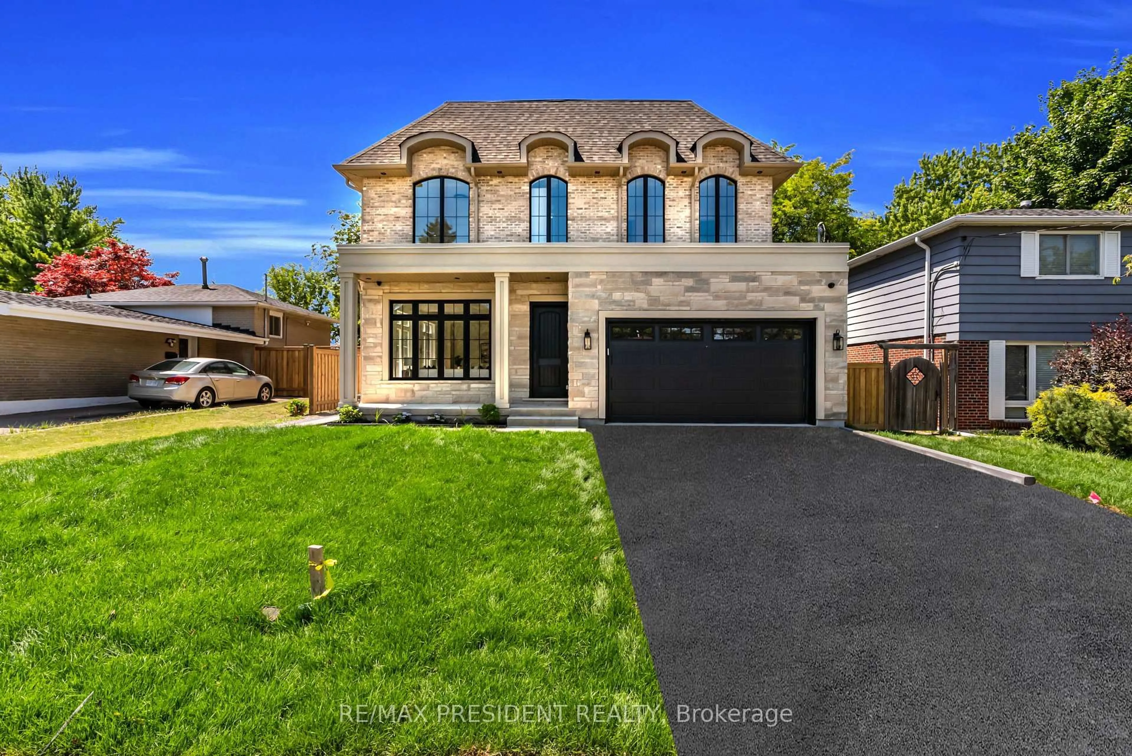 Home with brick exterior material, street for 16 Humheller Rd, Toronto Ontario M9W 5K3