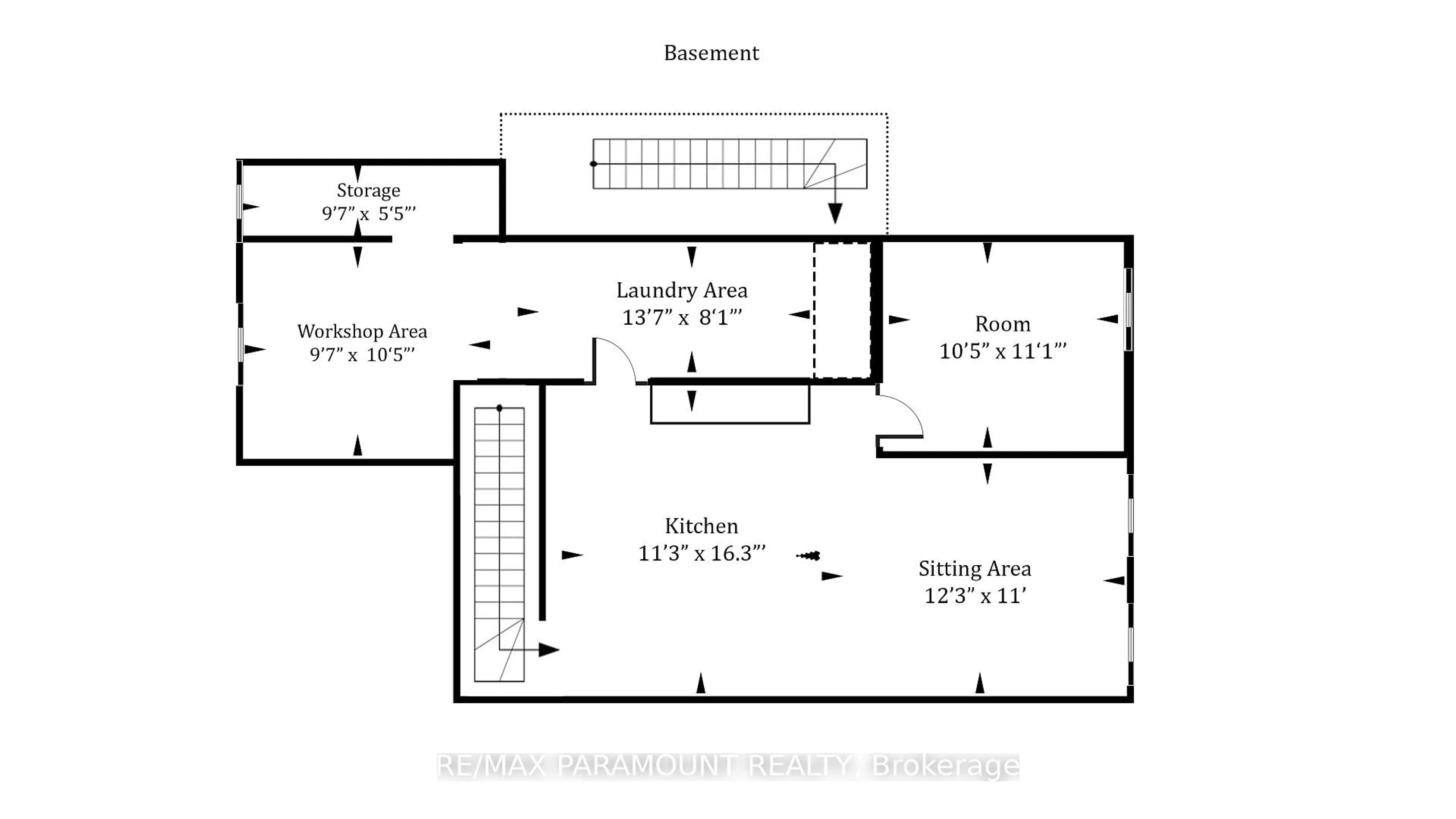 Floor plan for 59 Watson Cres, Brampton Ontario L6W 1E5