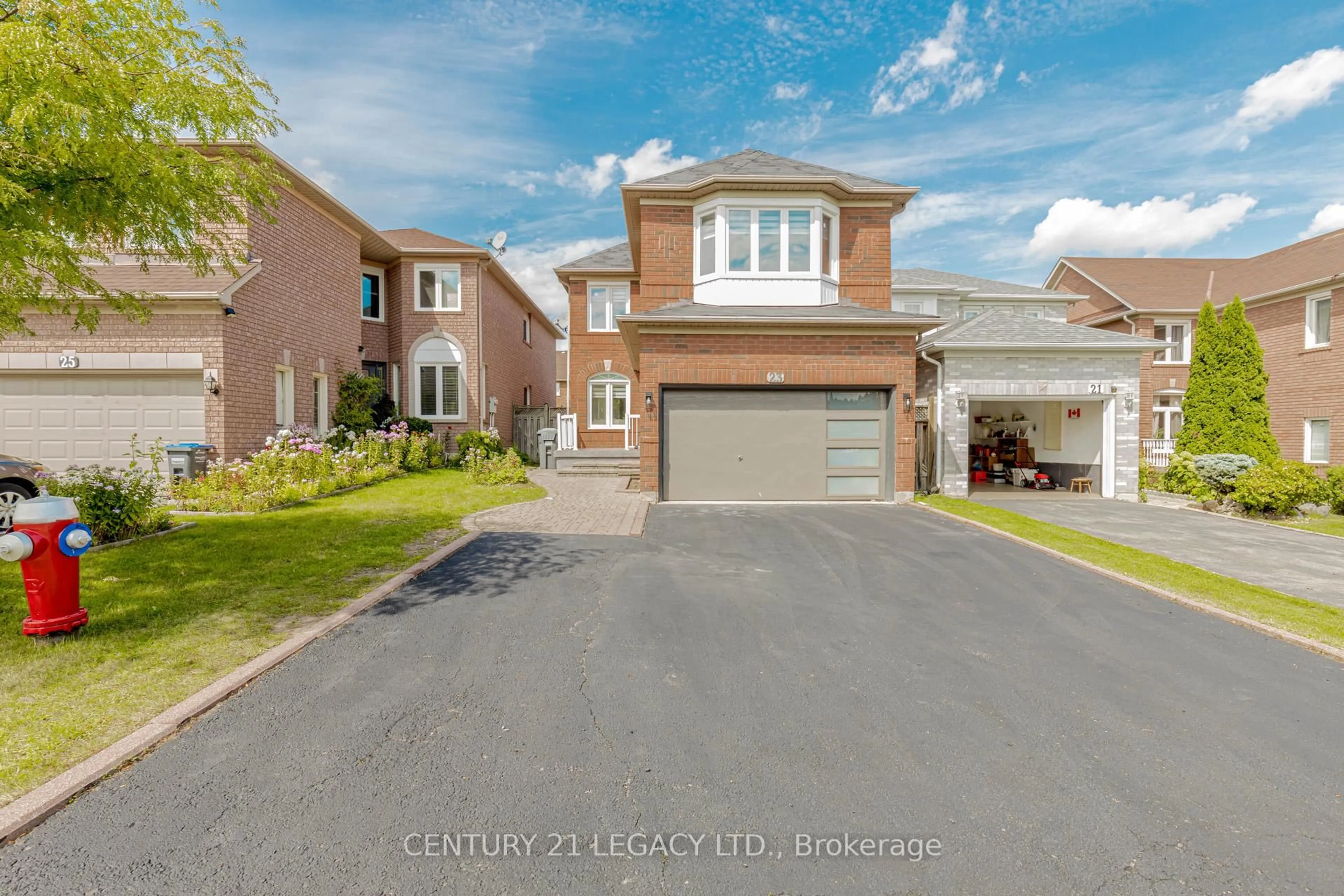 Home with brick exterior material, street for 23 Alaskan Summit Crt, Brampton Ontario L6R 1P1