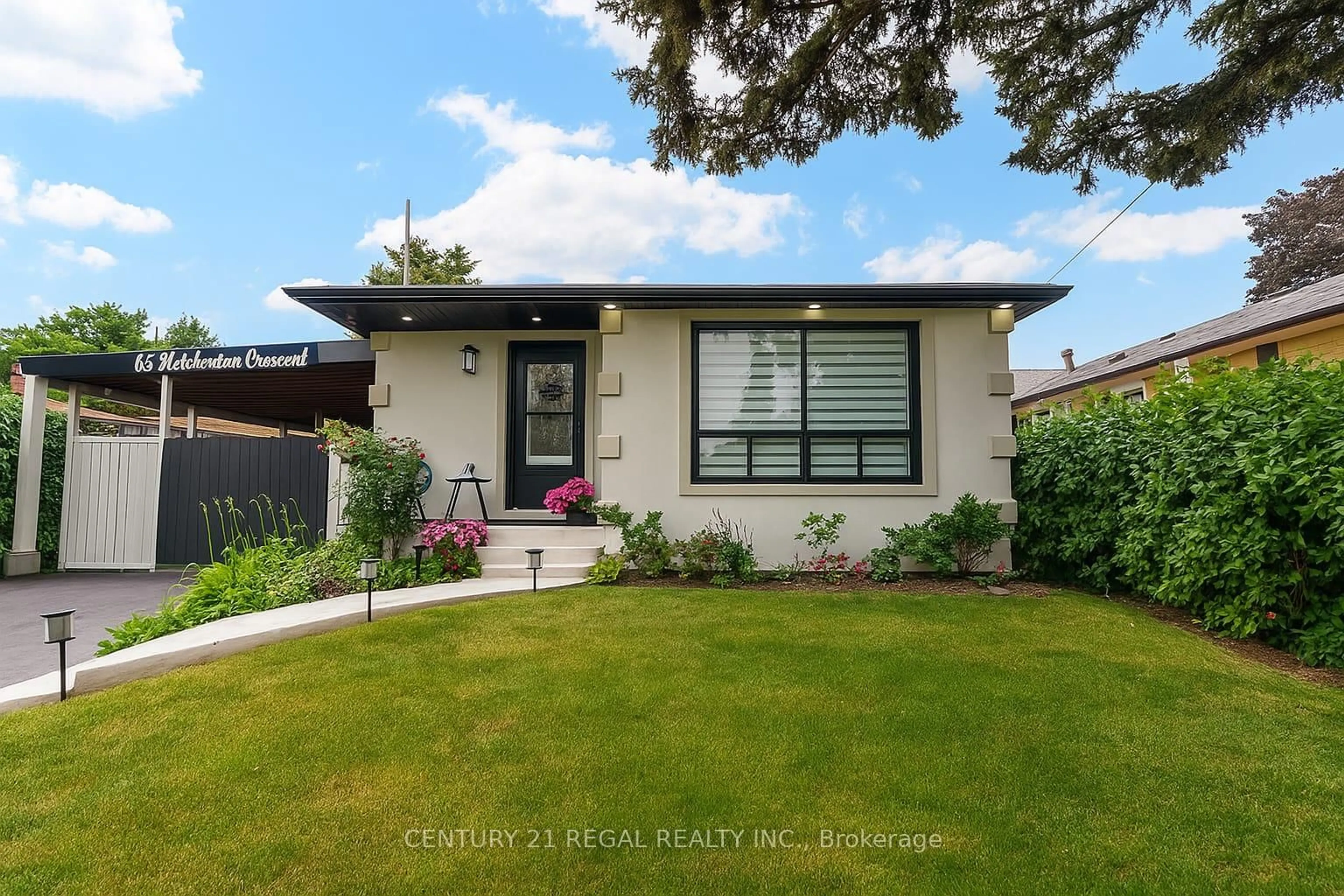Home with brick exterior material, street for 65 Fletcherdon Cres, Toronto Ontario M3N 1S2
