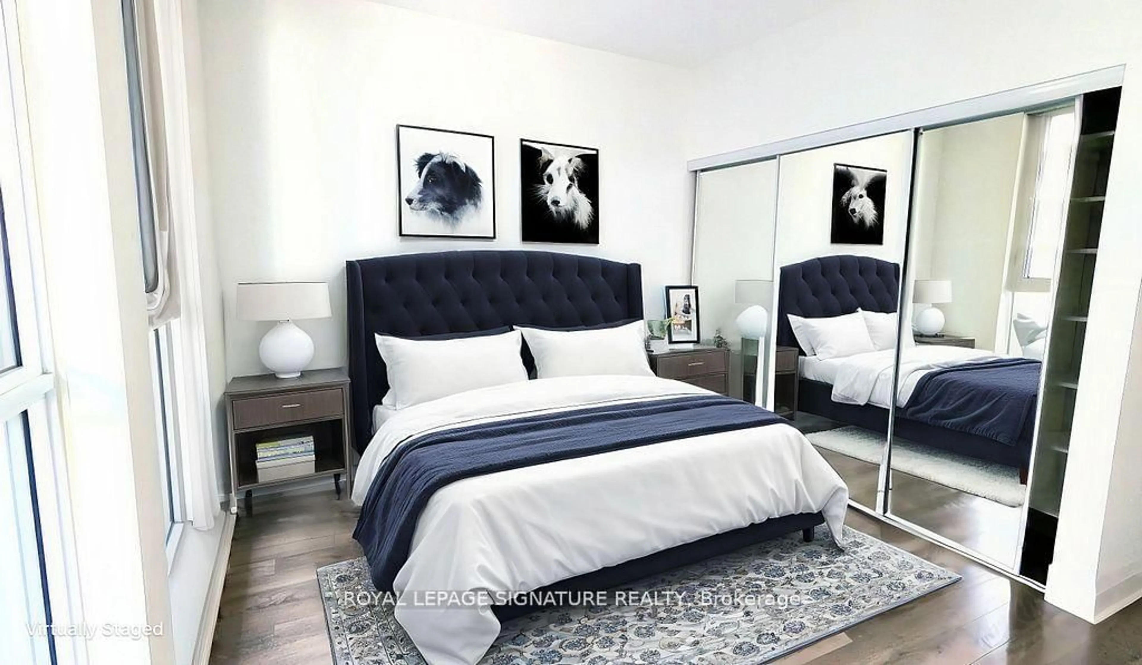 Bedroom with bed, unknown for 15 Zorra St #201, Toronto Ontario M8Z 0C1